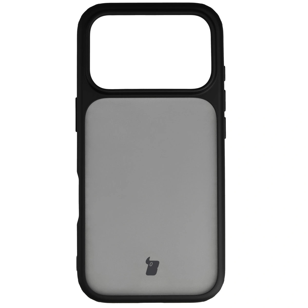 Schutzhülle + gehärtetem Glas für iPhone 17 Pro, Bizon Angelo Pack, Getönte mit schwarzem Rahmen