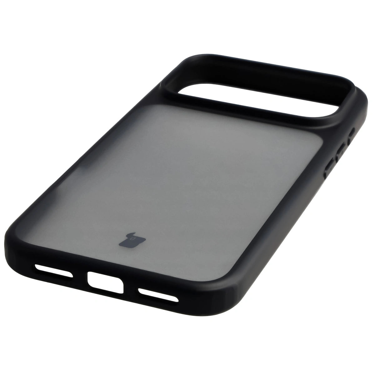 Schutzhülle + gehärtetem Glas für iPhone 17 Pro Max, Bizon Angelo Pack, Getönte mit schwarzem Rahmen