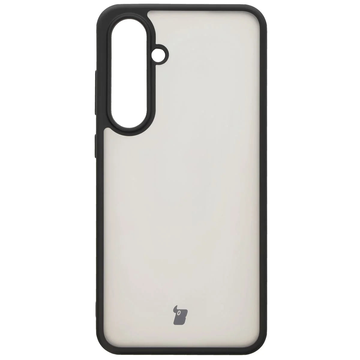 Schutzhülle + gehärtetem Glas für Galaxy S24 FE, Bizon Angelo Pack, Getönte mit schwarzem Rahmen