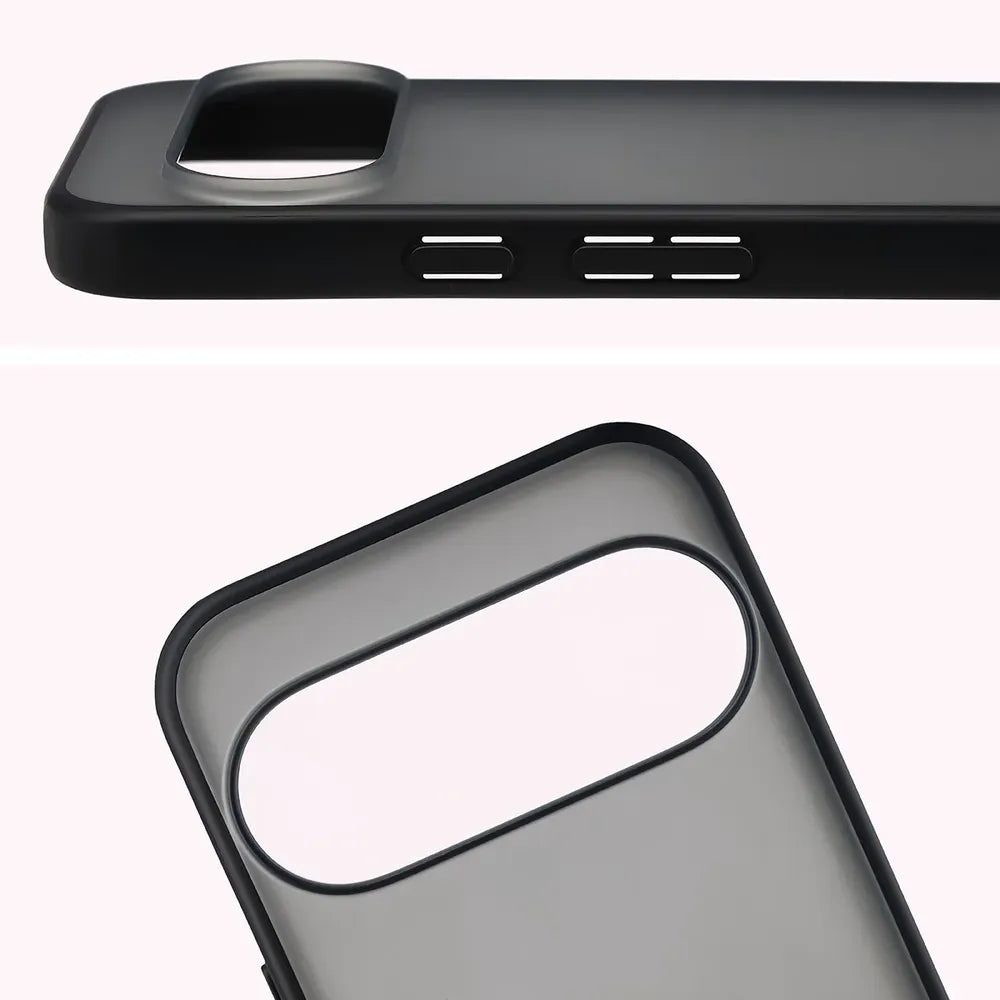 Schutzhülle + gehärtetem Glas für Google Pixel 11 / 11 Pro / 10 / 10 Pro, Bizon Angelo Pack, Getönte mit schwarzem Rahmen (4/8)
