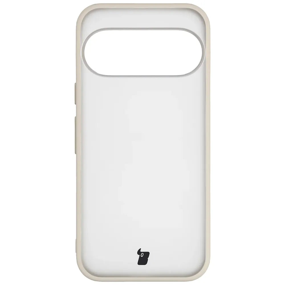 Schutzhülle + gehärtetem Glas für Google Pixel 11 Pro XL / 10 Pro XL, Bizon Angelo Pack, Semitransparent mit beigem Rahmen (2/8)
