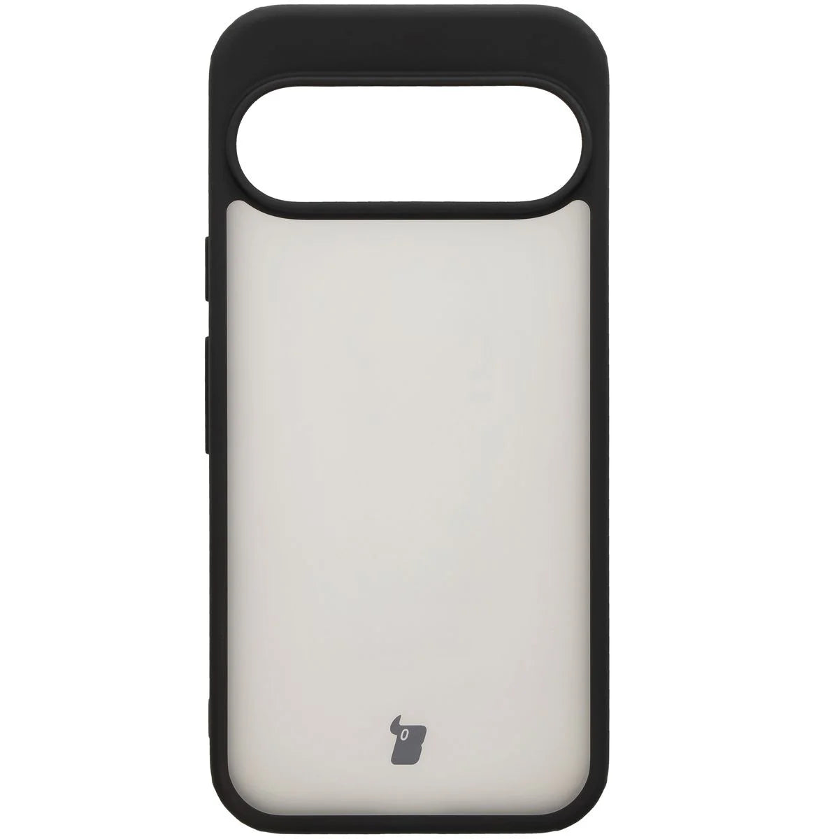 Schutzhülle + gehärtetem Glas Bizon Angelo Pack für Google Pixel 9 / 9 Pro, Getönte mit schwarzem Rahmen