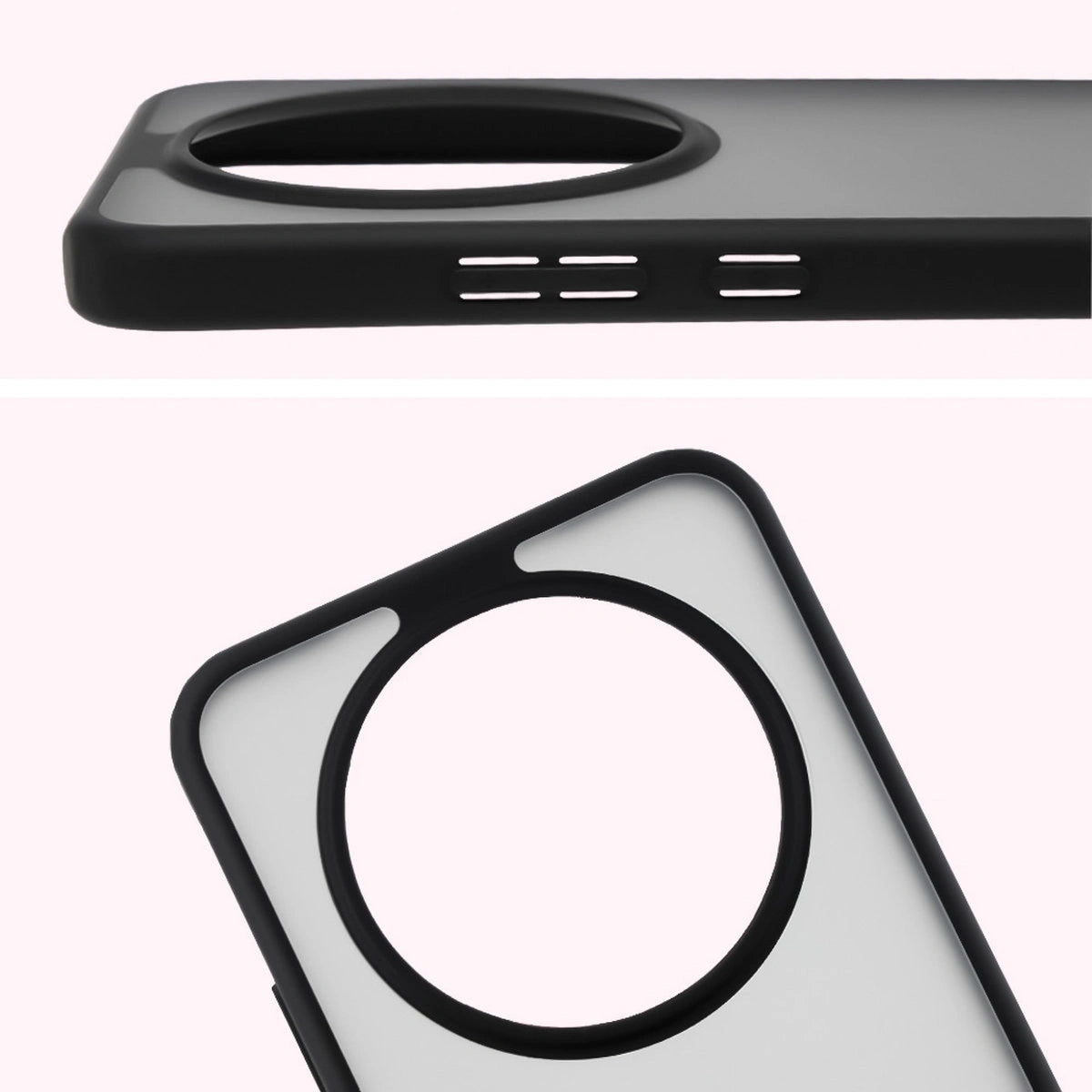 Schutzhülle + gehärtetem Glas Bizon Angelo Pack für Honor Magic8 Lite, Getönte mit schwarzem Rahmen