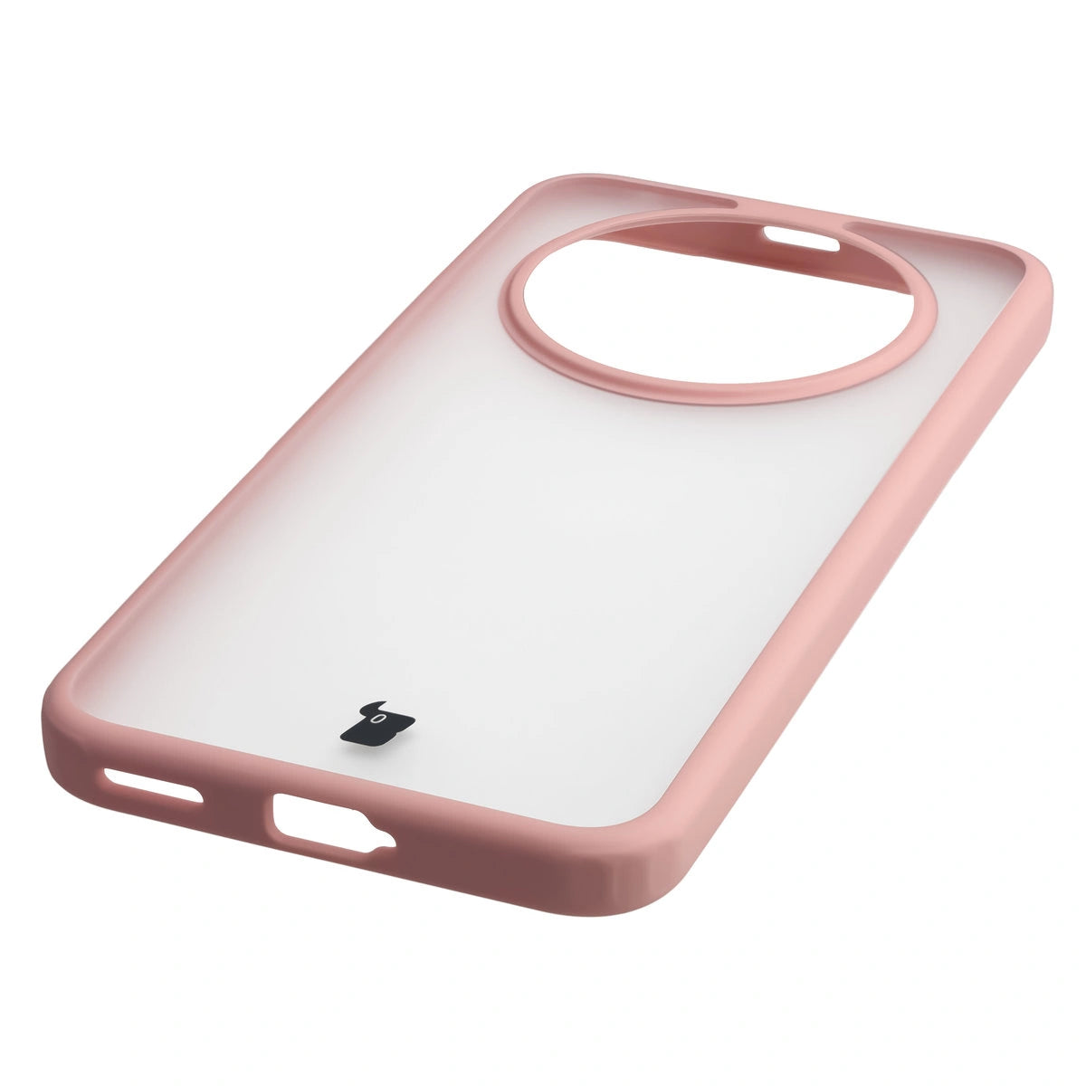 Schutzhülle + gehärtetem Glas für Honor Magic8 Lite, Bizon Angelo Pack, Semitransparent mit hellrosem Rahmen