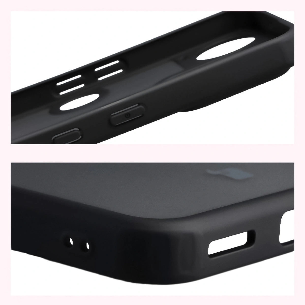 Schutzhülle + gehärtetem Glas für Nothing Phone (3), Bizon Angelo Pack, Getönte mit schwarzem Rahmen