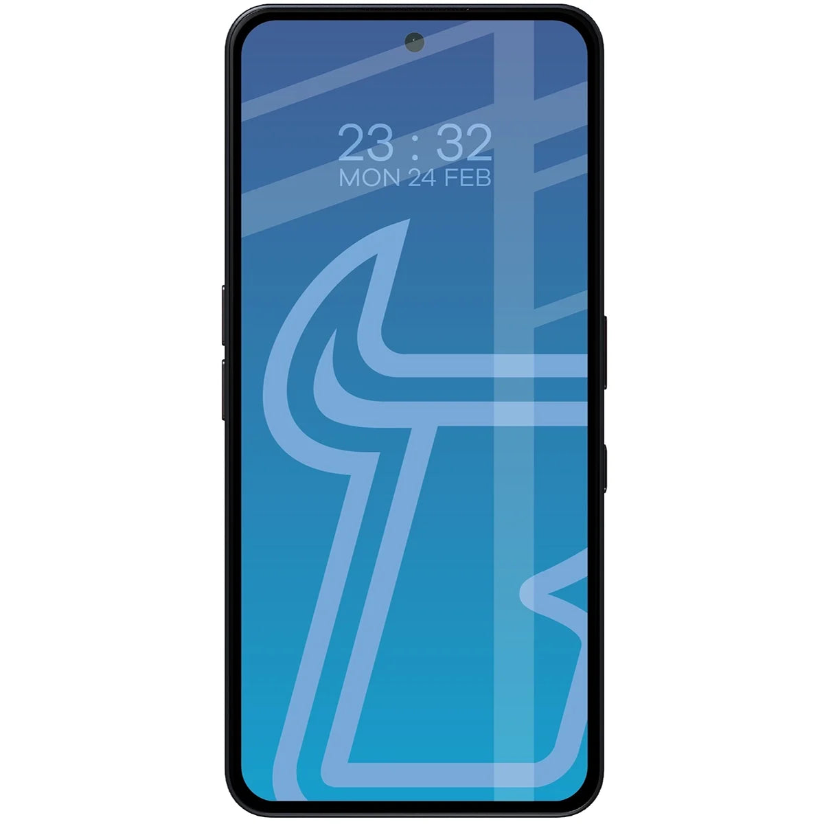 Schutzhülle + gehärtetem Glas für Nothing Phone (3a) Pro, Bizon Angelo Pack, Semitransparent mit grauem Rahmen