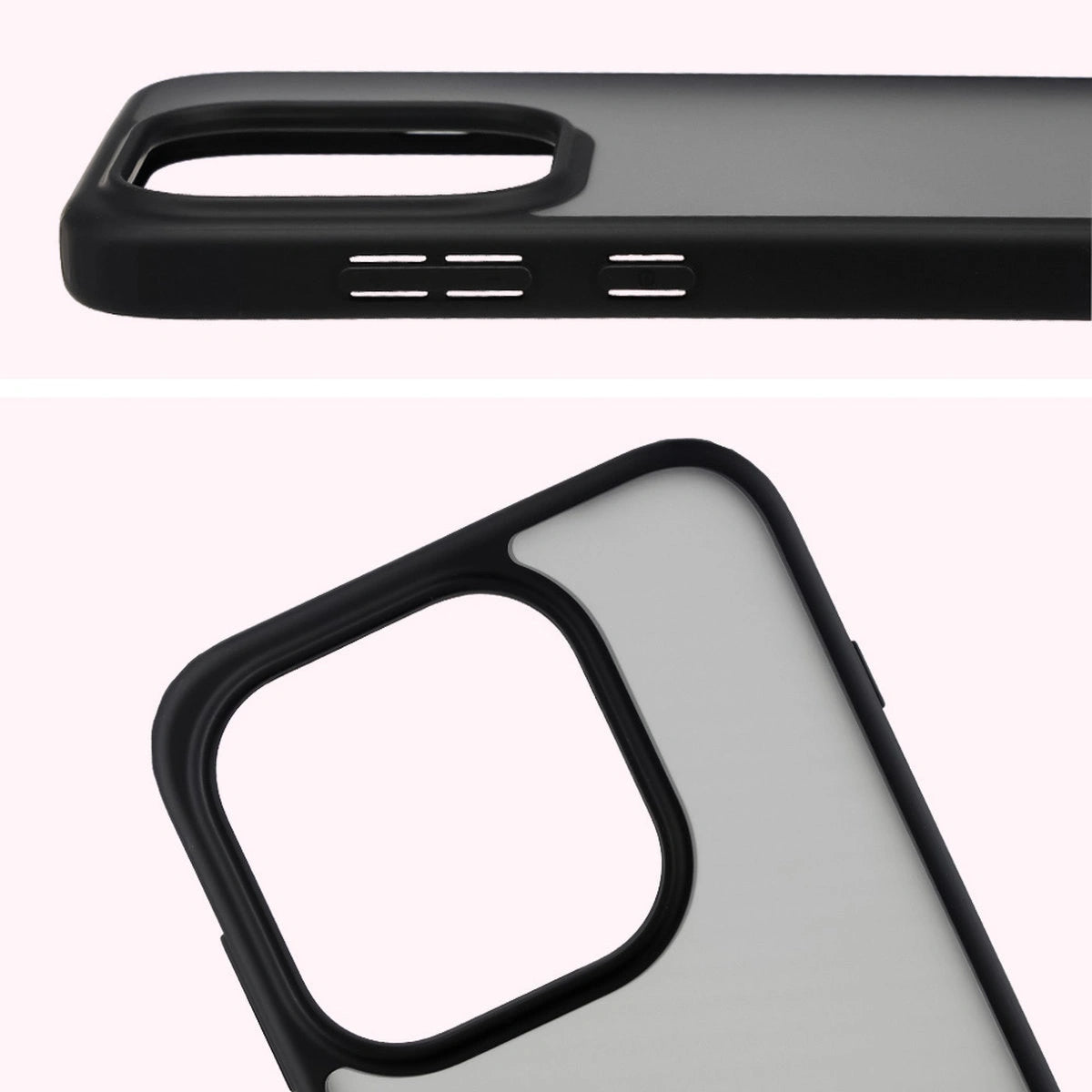Schutzhülle + gehärtetem Glas Bizon Angelo Pack für OnePlus 15, Getönte mit schwarzem Rahmen