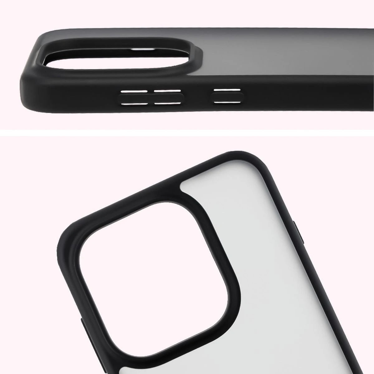 Schutzhülle + gehärtetem Glas Bizon Angelo Pack für Oppo Find X9, Getönte mit schwarzem Rahmen