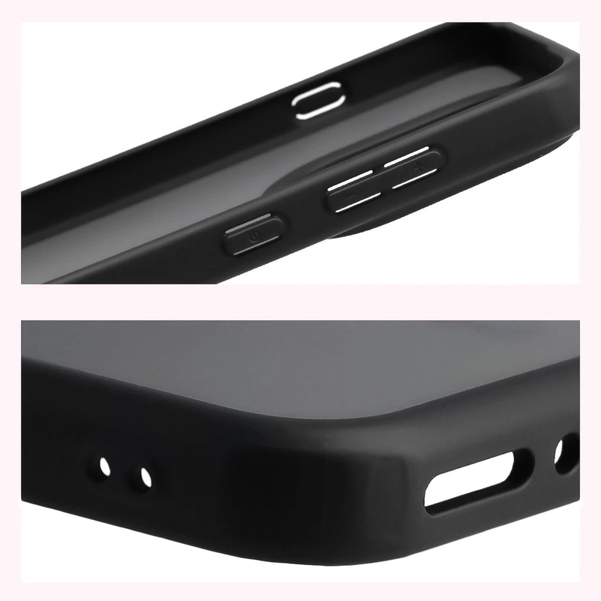 Schutzhülle + gehärtetem Glas Bizon Angelo Pack für Oppo Find X9, Getönte mit schwarzem Rahmen