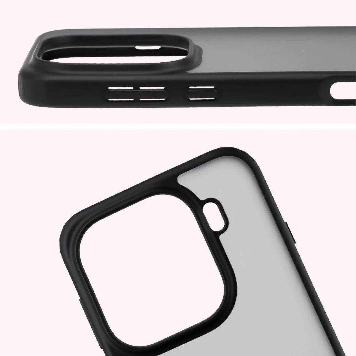 Schutzhülle + gehärtetem Glas für Oppo Find X9 Pro, Bizon Angelo Pack, Getönte mit schwarzem Rahmen