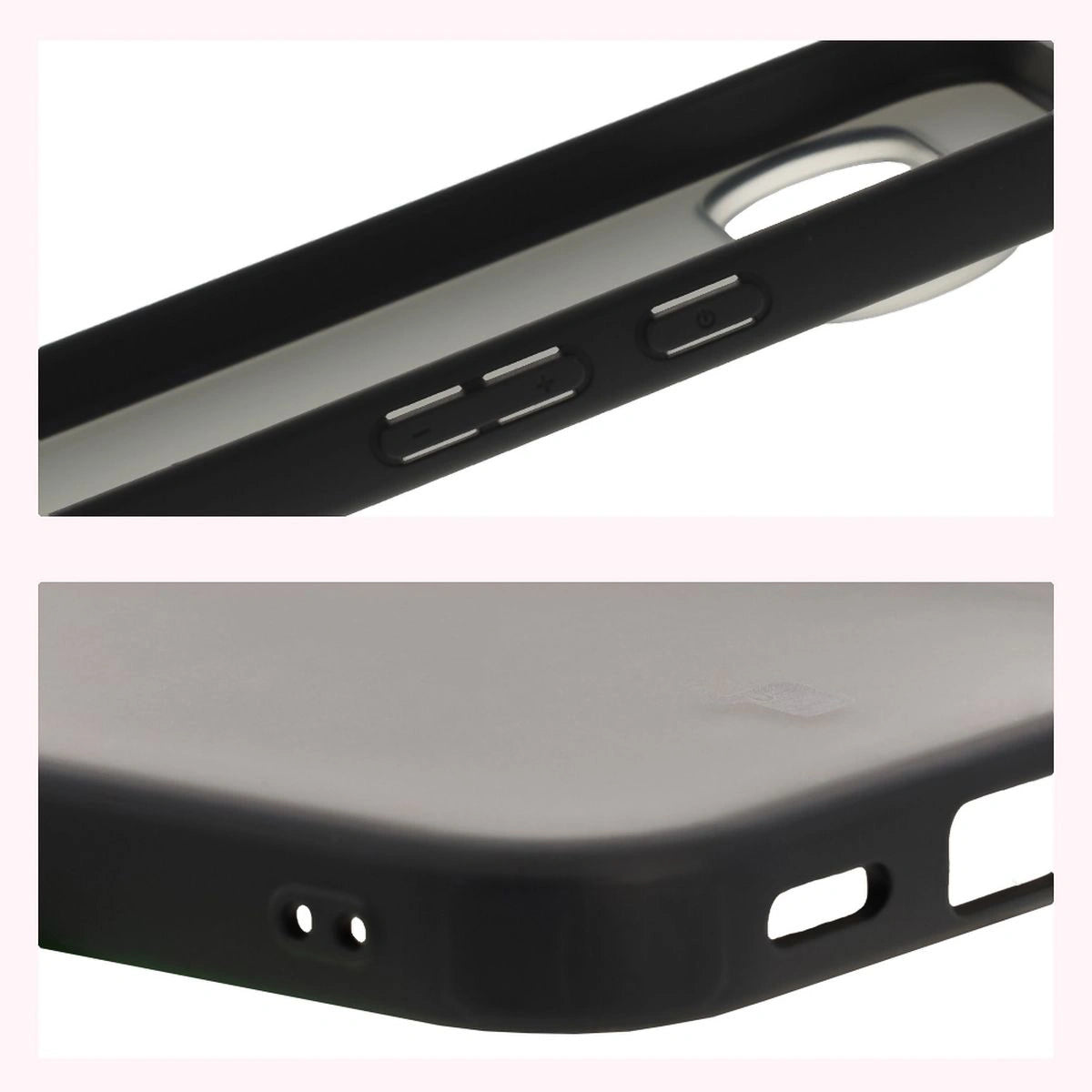 Schutzhülle + gehärtetem Glas für Google Pixel 10 / 10 Pro, Bizon Angelo Pack, Getönte mit schwarzem Rahmen