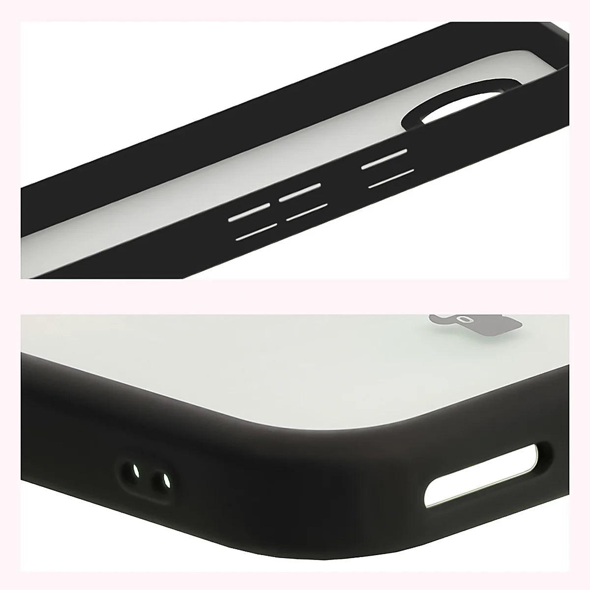 Schutzhülle + gehärtetem Glas für Google Pixel 9a, Bizon Angelo Pack, Getönte mit schwarzem Rahmen