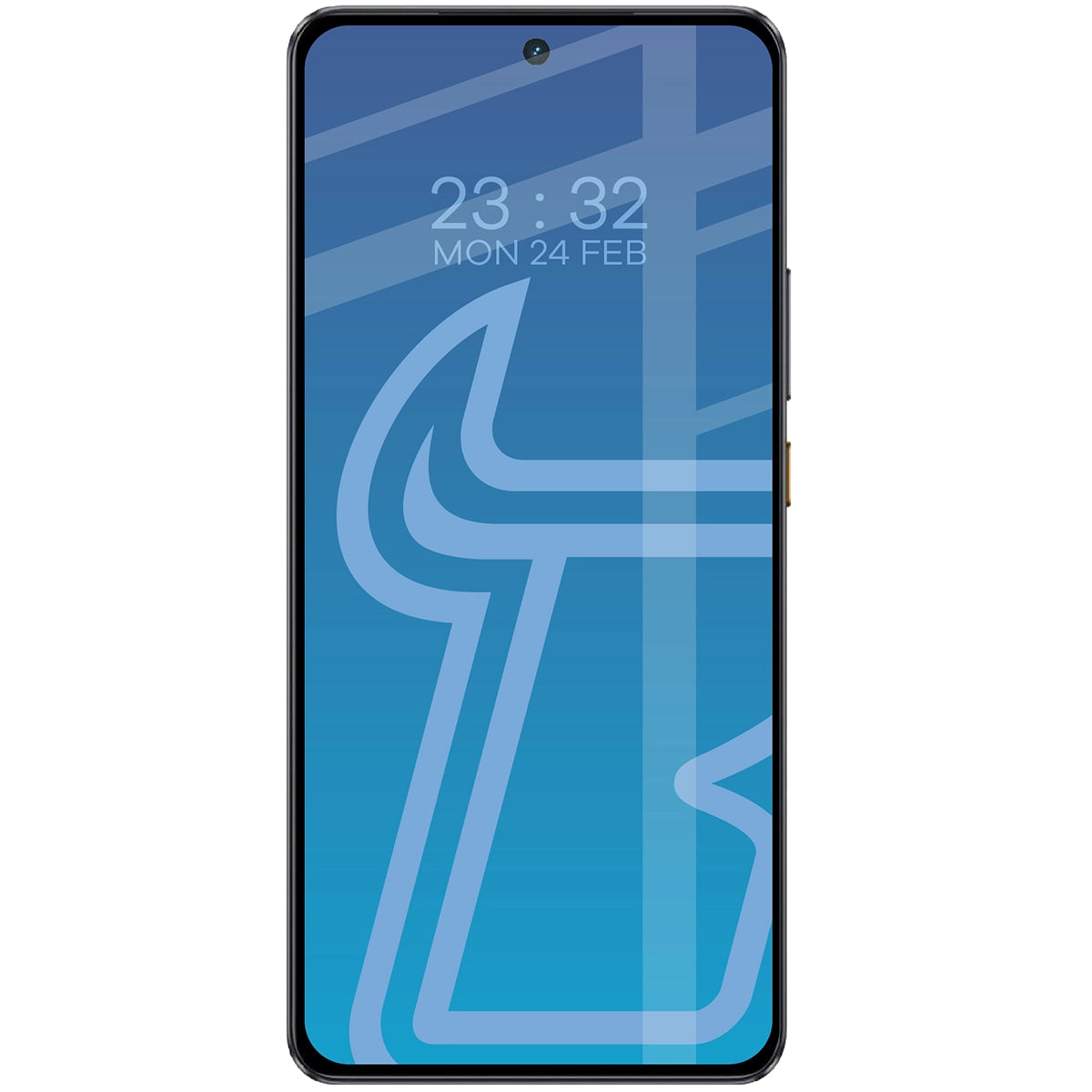 Schutzhülle + gehärtetem Glas Bizon Angelo Pack für Realme GT 7 / 7T, Semitransparent mit rosem Rahmen