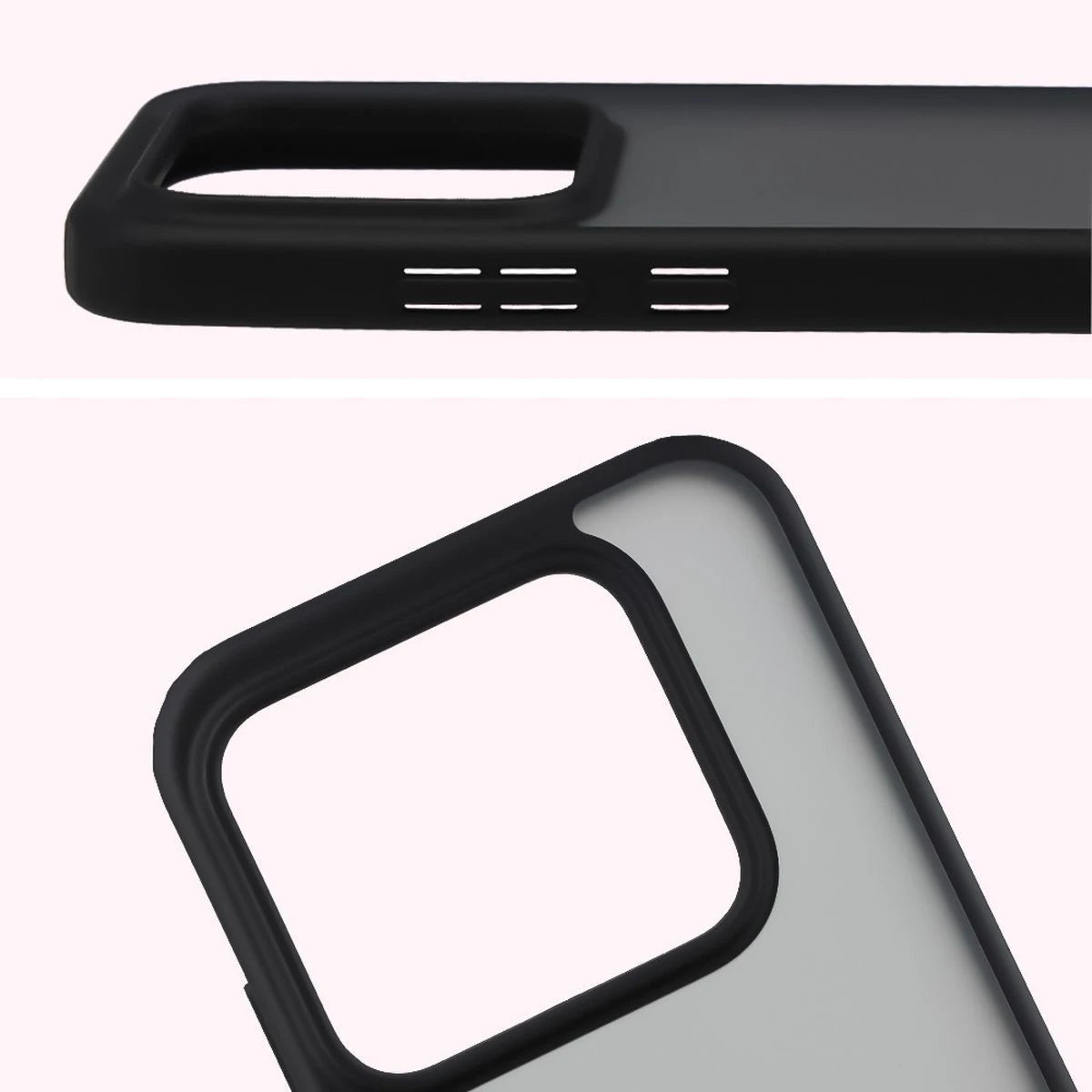 Schutzhülle + gehärtetem Glas für Realme GT 8 Pro, Bizon Angelo Pack, Getönte mit schwarzem Rahmen