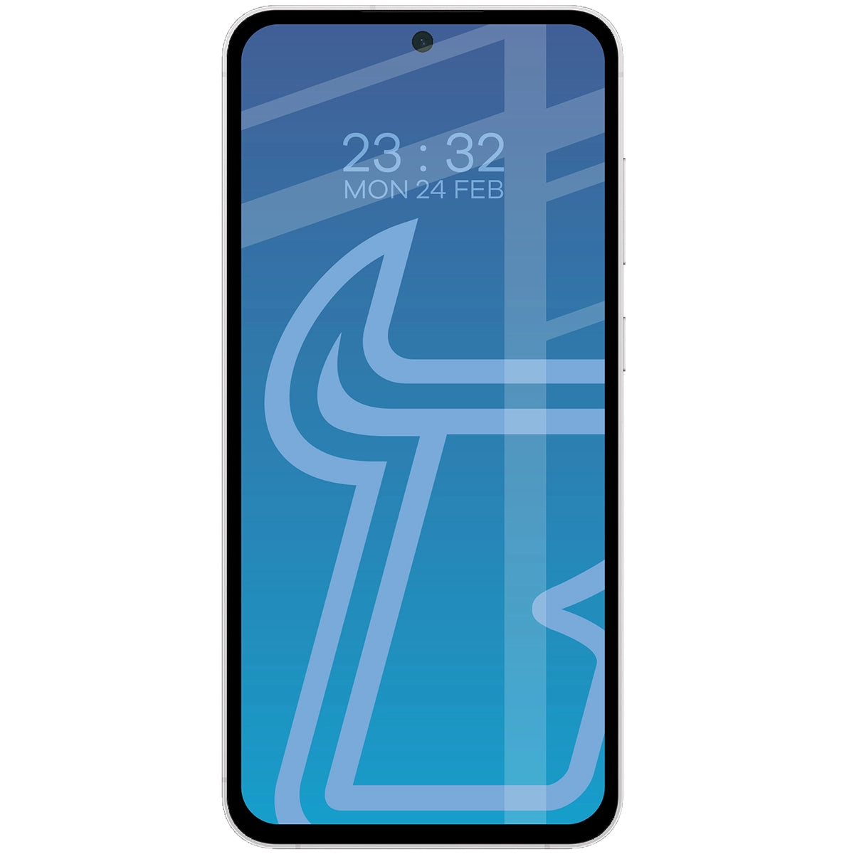 Schutzhülle + gehärtetem Glas für Galaxy S26 FE / S25 FE, Bizon Angelo Pack, Semitransparent mit beigem Rahmen (7/8)