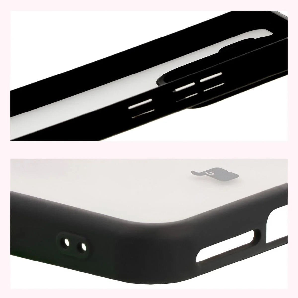 Schutzhülle + gehärtetem Glas für Xiaomi 15, Bizon Angelo Pack, Getönte mit schwarzem Rahmen