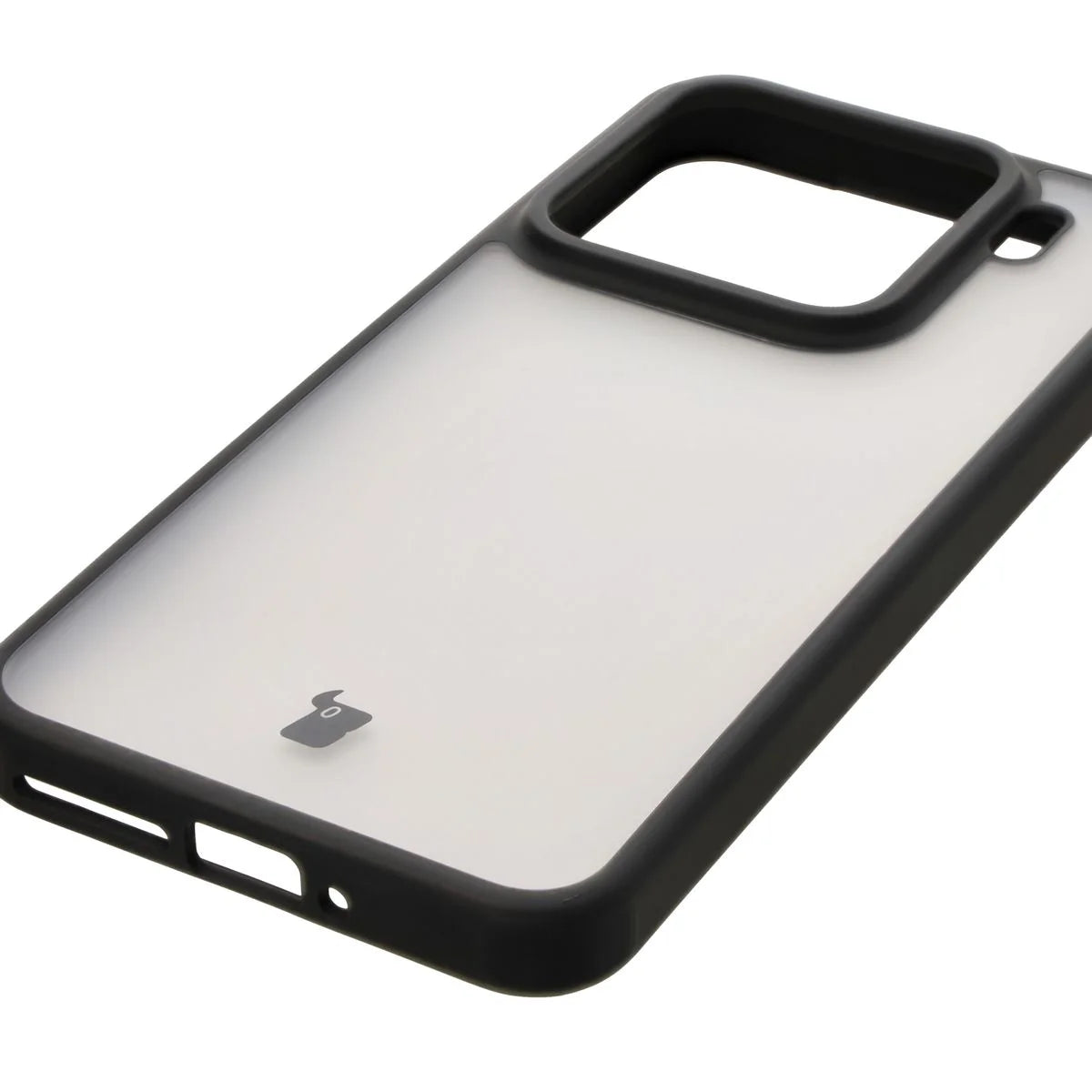 Schutzhülle + gehärtetem Glas für Xiaomi 15, Bizon Angelo Pack, Getönte mit schwarzem Rahmen