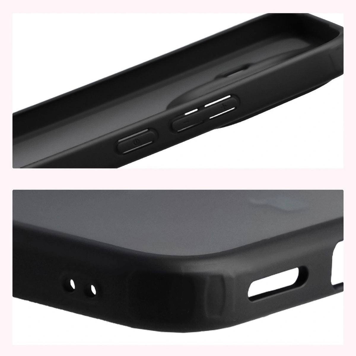 Schutzhülle + gehärtetem Glas für Xiaomi 15T Pro, Bizon Angelo Pack, Getönte mit schwarzem Rahmen