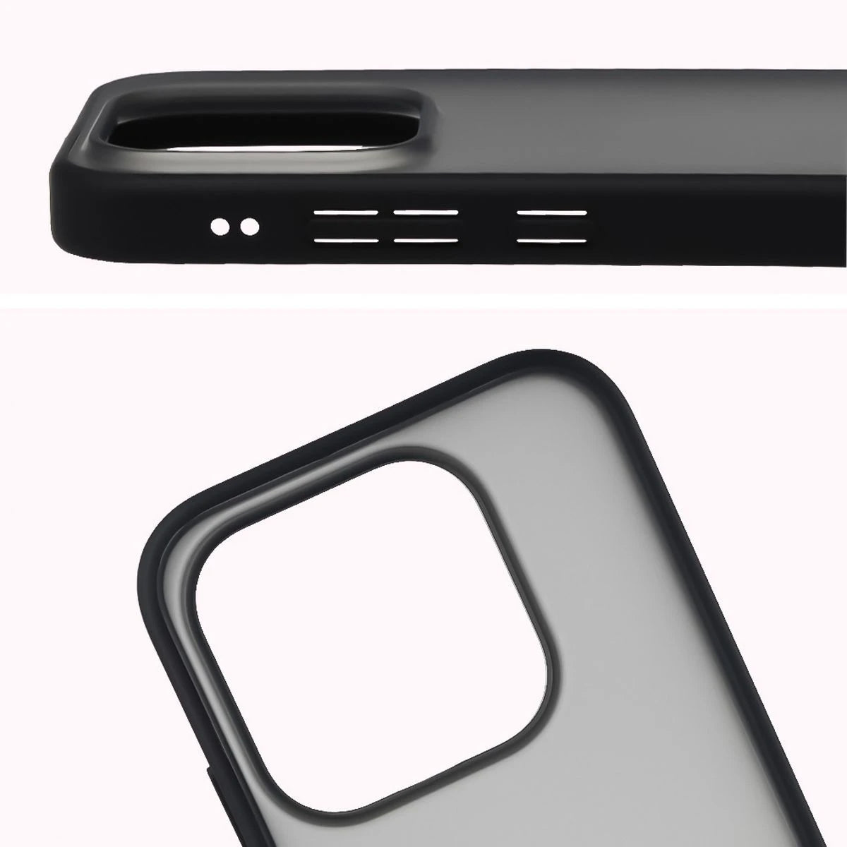 Schutzhülle + gehärtetem Glas für Xiaomi 17, Bizon Angelo Pack, Getönte mit schwarzem Rahmen