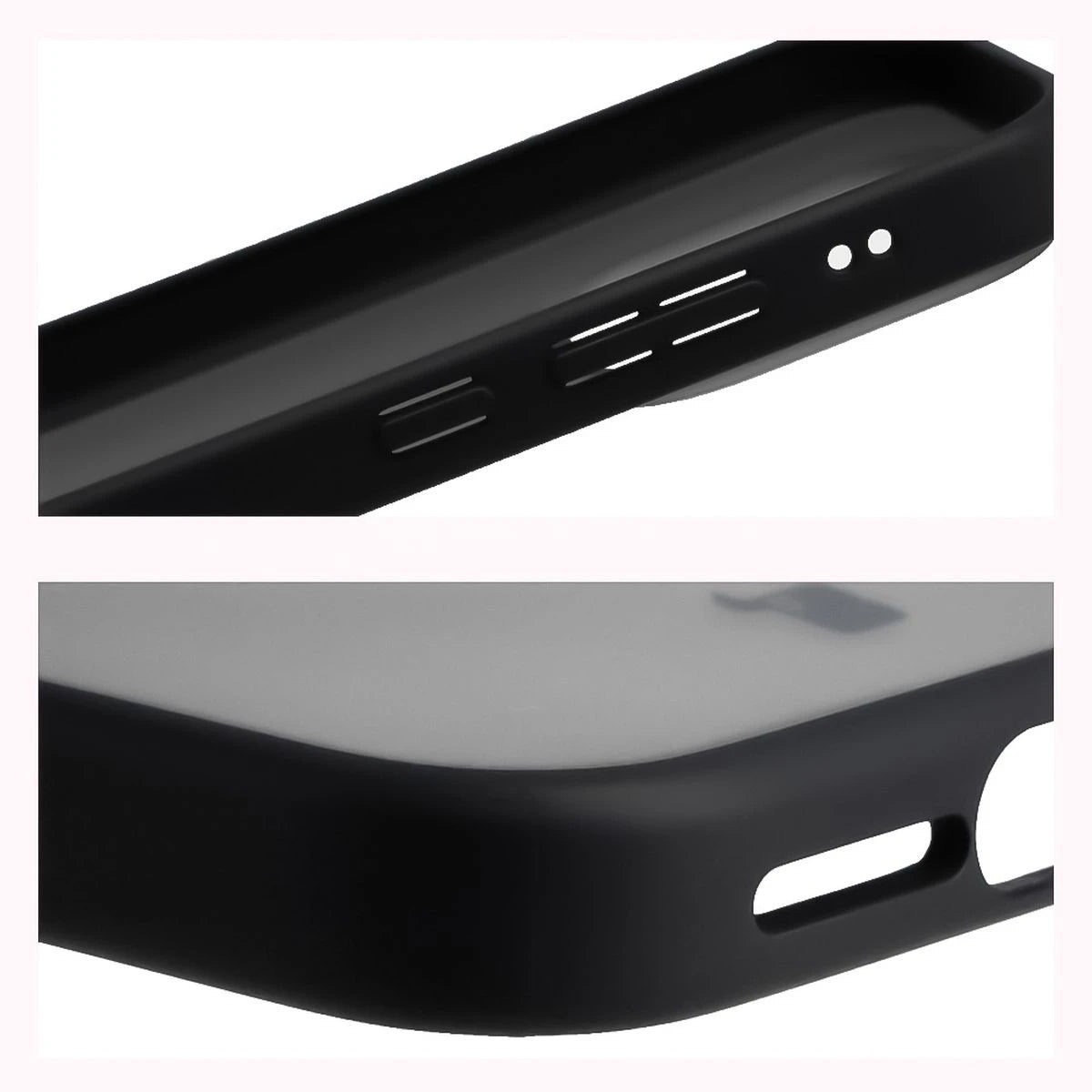 Schutzhülle + gehärtetem Glas für Xiaomi 17, Bizon Angelo Pack, Getönte mit schwarzem Rahmen