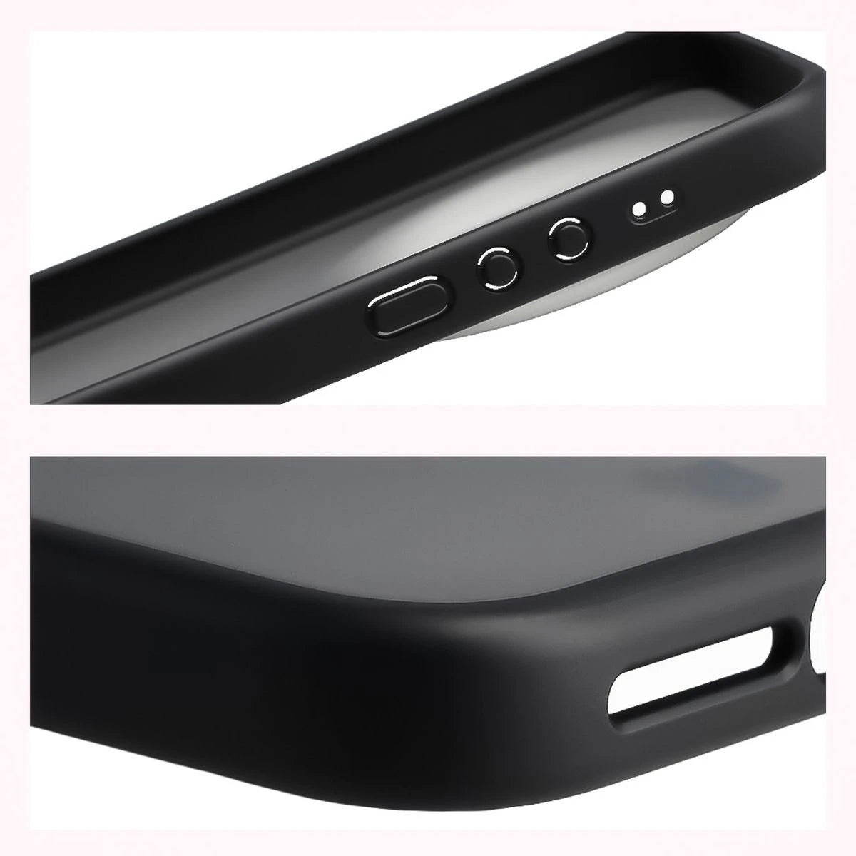 Schutzhülle + gehärtetem Glas Bizon Angelo Pack für Xiaomi 17 Ultra, Getönte mit schwarzem Rahmen