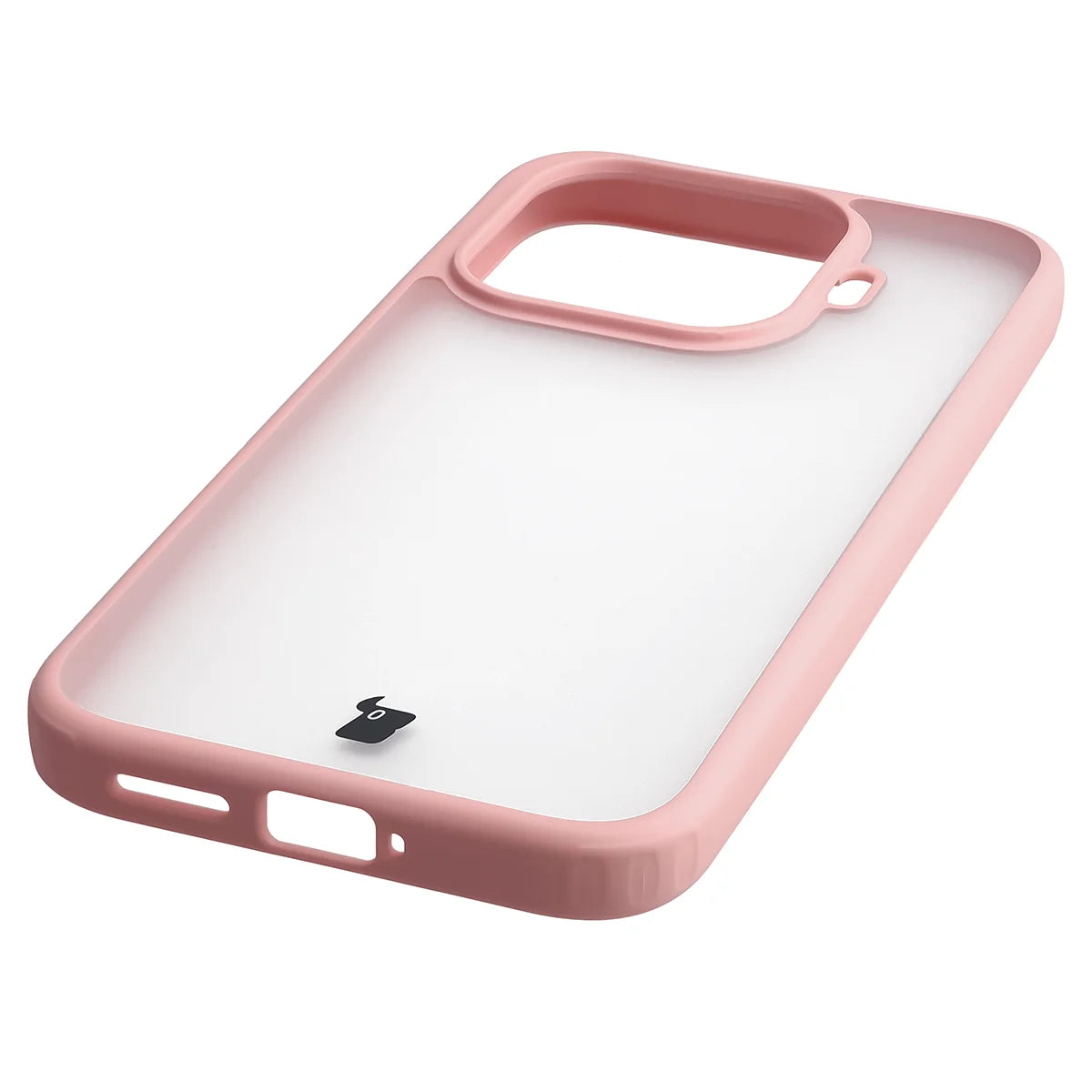 Schutzhülle + gehärtetem Glas für Xiaomi 17T, Bizon Angelo Pack, Semitransparent mit hellrosem Rahmen