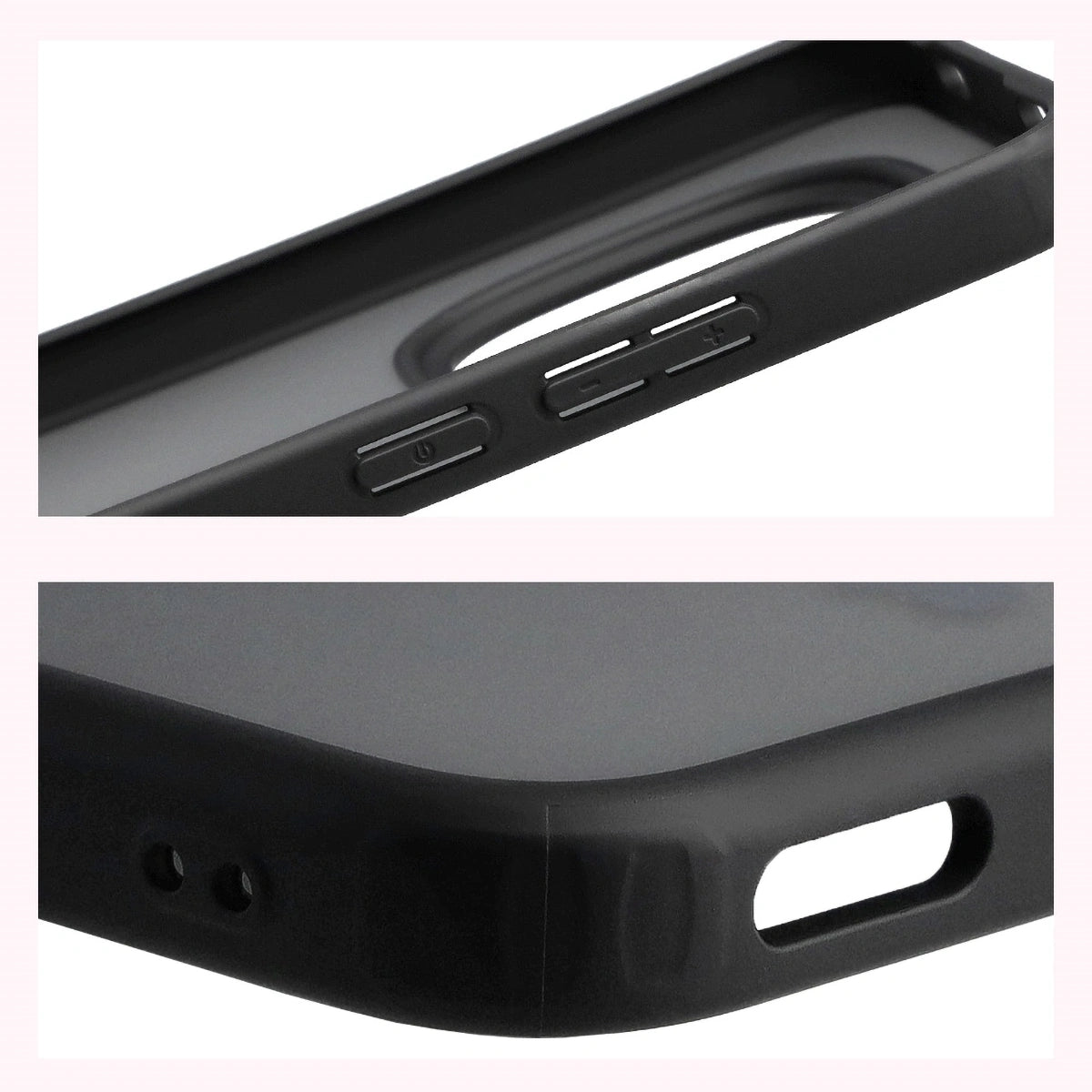 Schutzhülle + gehärtetem Glas für Xiaomi Redmi Note 15 Pro 5G, Bizon Angelo Pack, Getönte mit schwarzem Rahmen