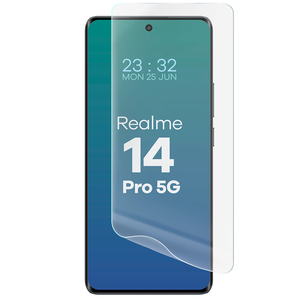 Hydrogel Folie für den Bildschirm für Realme 14 Pro 5G, Bizon Film Hydrogel Front Duo, 2 Stück