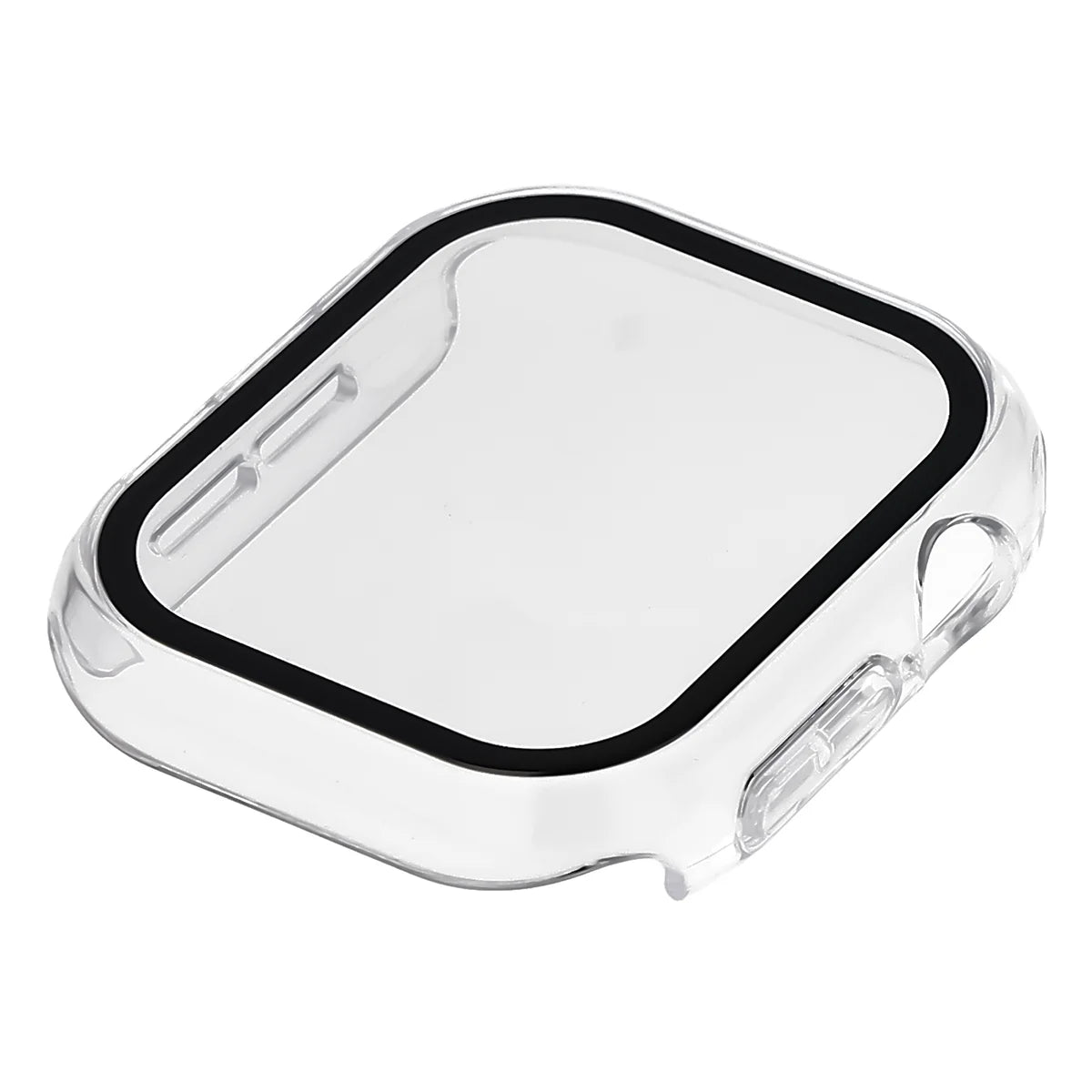 Schutzhülle mit Glas für Apple Watch Series 12 42mm, Bizon Case Watch Adamo, Transparent (6/8)