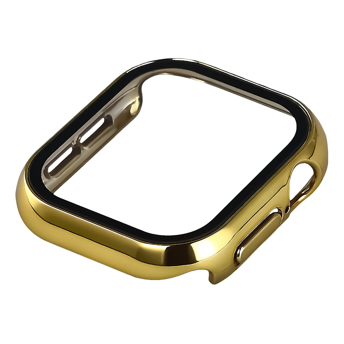 Schutzhülle mit Glas für Apple Watch Series 12 42mm, Bizon Case Watch Adamo, Golden (6/8)