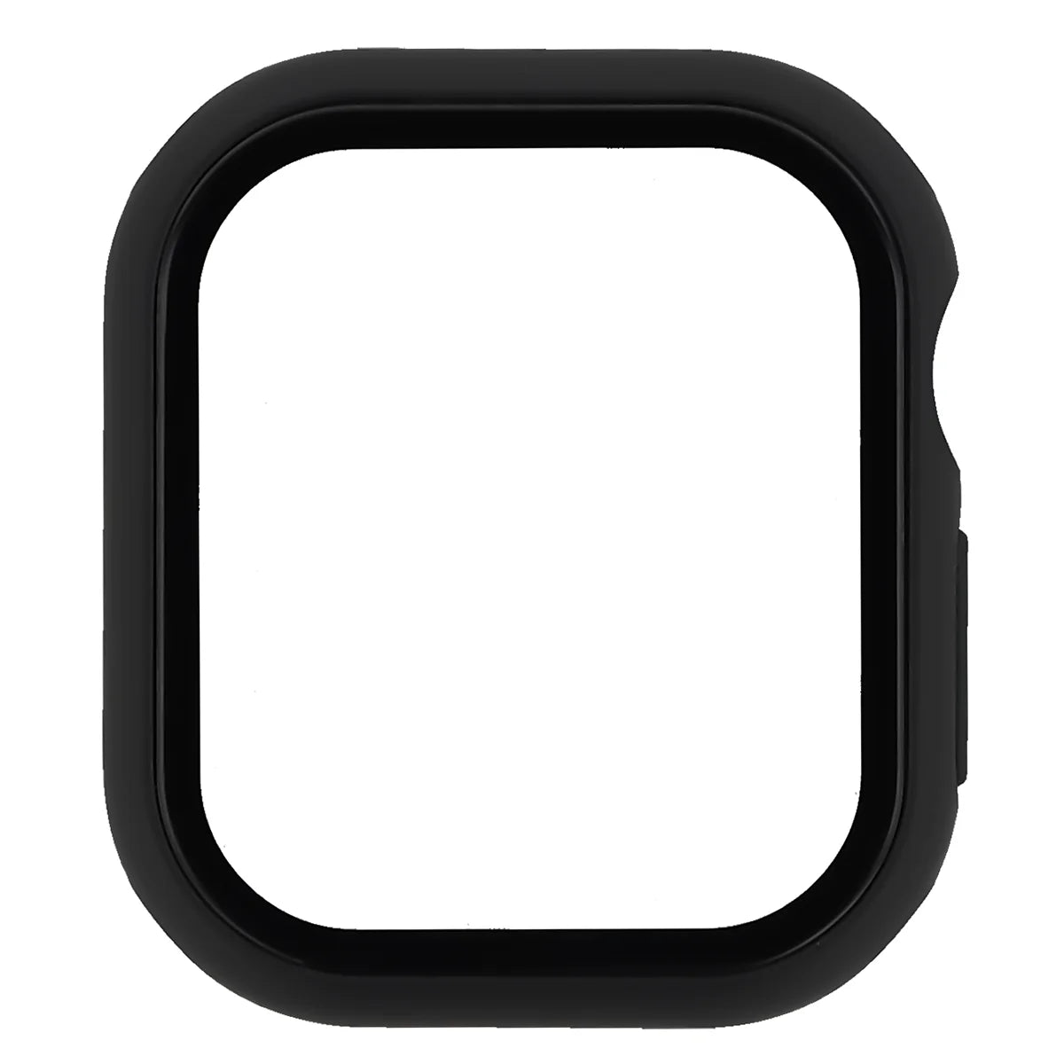 Schutzhülle mit Glas für Apple Watch Series 12 42mm, Bizon Case Watch Adamo, mattes Schwarz (8/8)