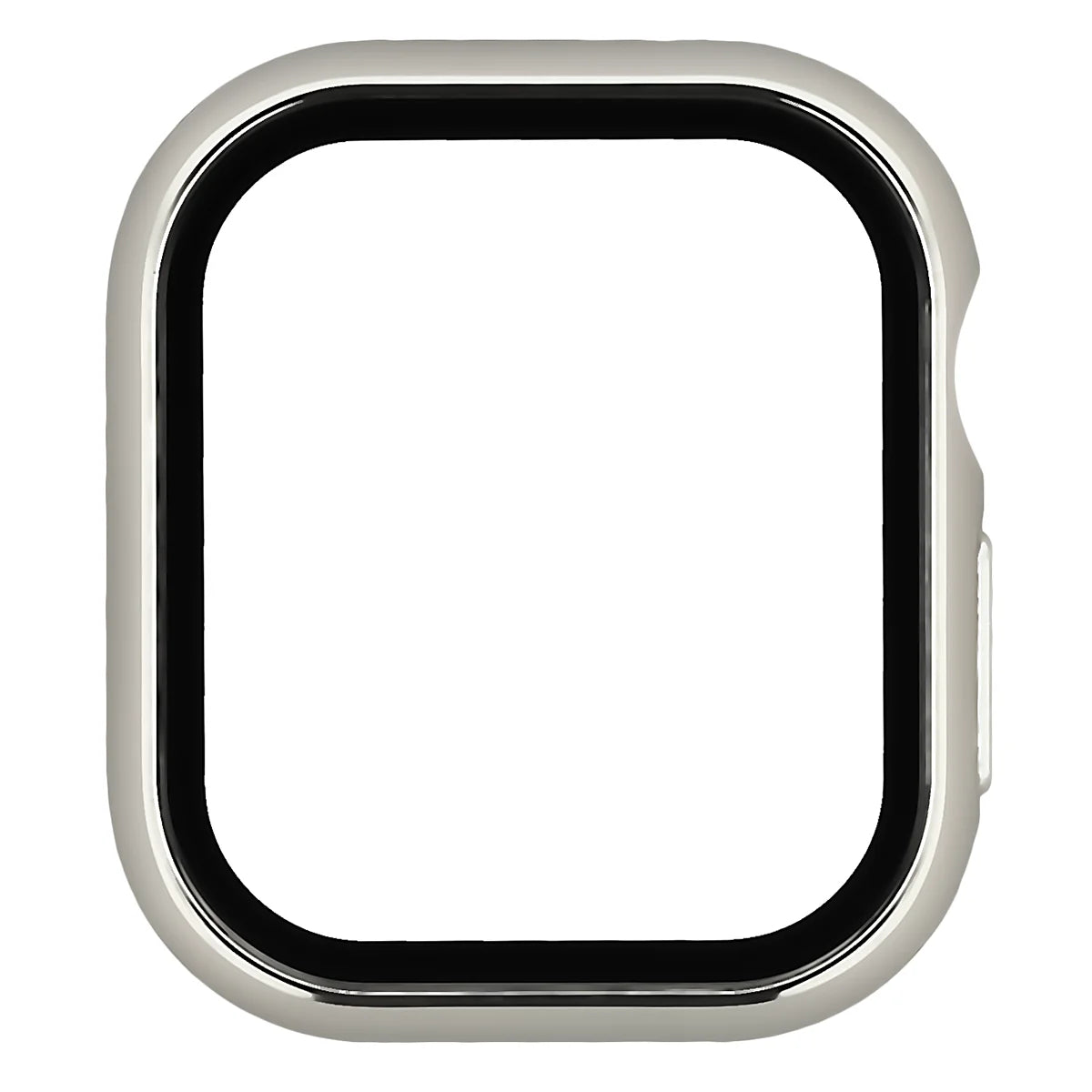Schutzhülle mit Glas für Apple Watch Series 12 42mm, Bizon Case Watch Adamo, Silbern (8/8)