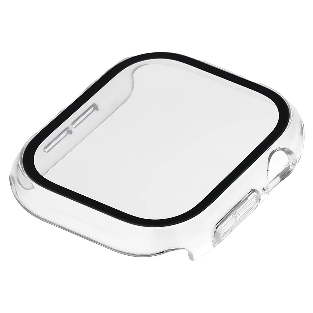 Schutzhülle mit Glas für Apple Watch Series 12 46mm, Bizon Case Watch Adamo, Transparent (6/8)
