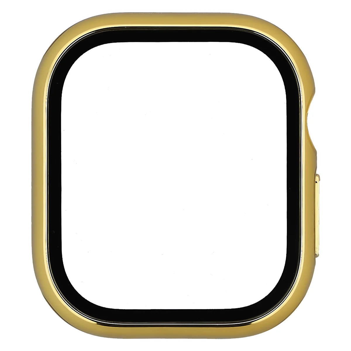 Schutzhülle mit Glas für Apple Watch Series 12 46mm, Bizon Case Watch Adamo, Golden (8/8)