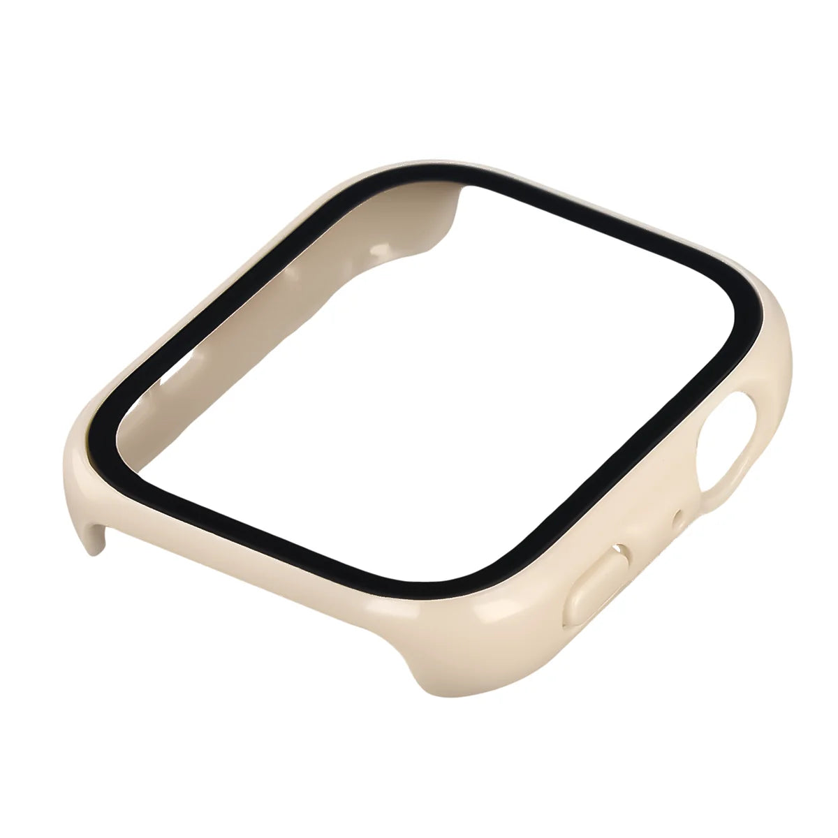 Schutzhülle mit Glas für Huawei Watch Fit 5, Bizon Case Watch Adamo, Beige