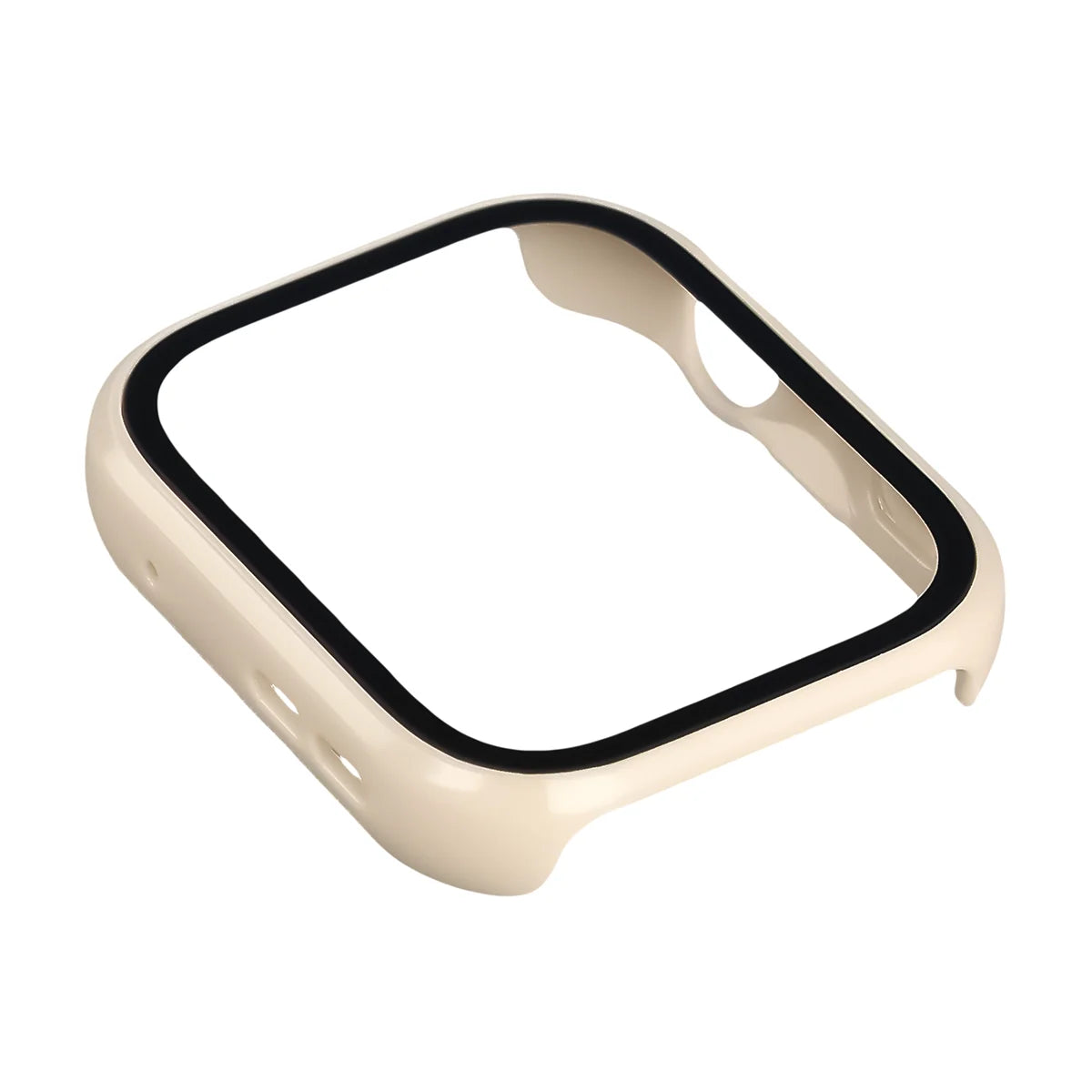 Schutzhülle mit Glas für Huawei Watch Fit 5, Bizon Case Watch Adamo, Beige