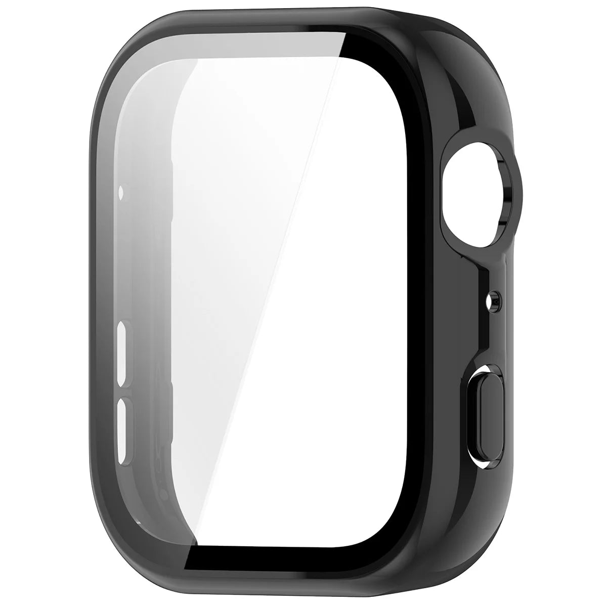 Schutzhülle mit Glas für Huawei Watch Fit 5, Bizon Case Watch Adamo, Schwarz