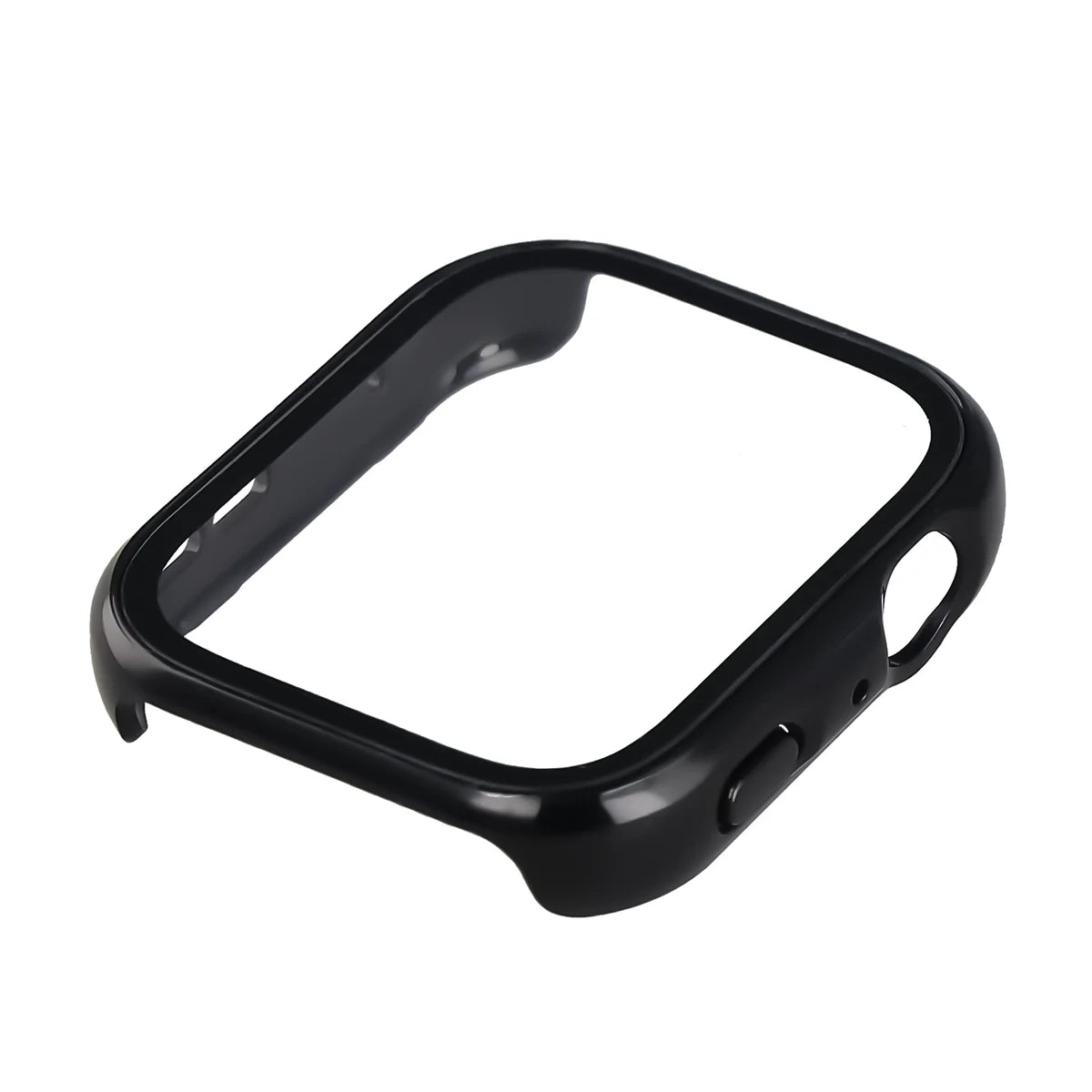 Schutzhülle mit Glas für Huawei Watch Fit 5, Bizon Case Watch Adamo, Schwarz