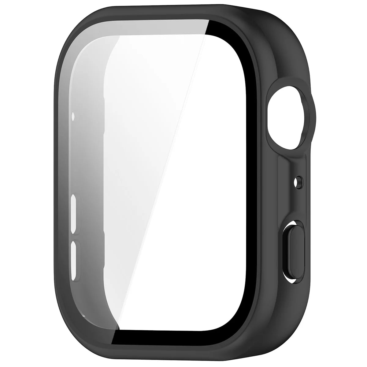 Schutzhülle mit Glas für Huawei Watch Fit 5, Bizon Case Watch Adamo, mattes Schwarz