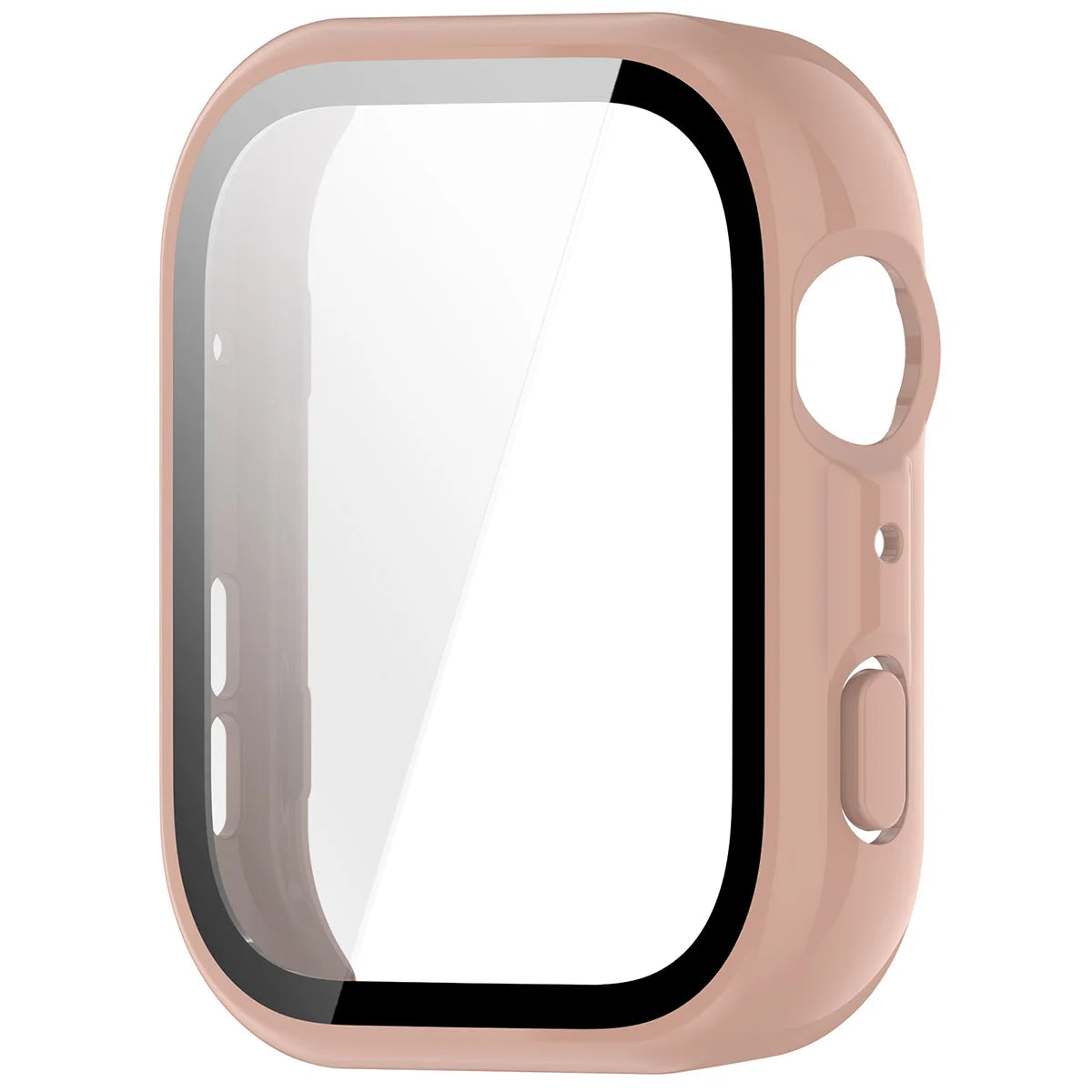 Schutzhülle mit Glas für Huawei Watch Fit 5, Bizon Case Watch Adamo, Rosa
