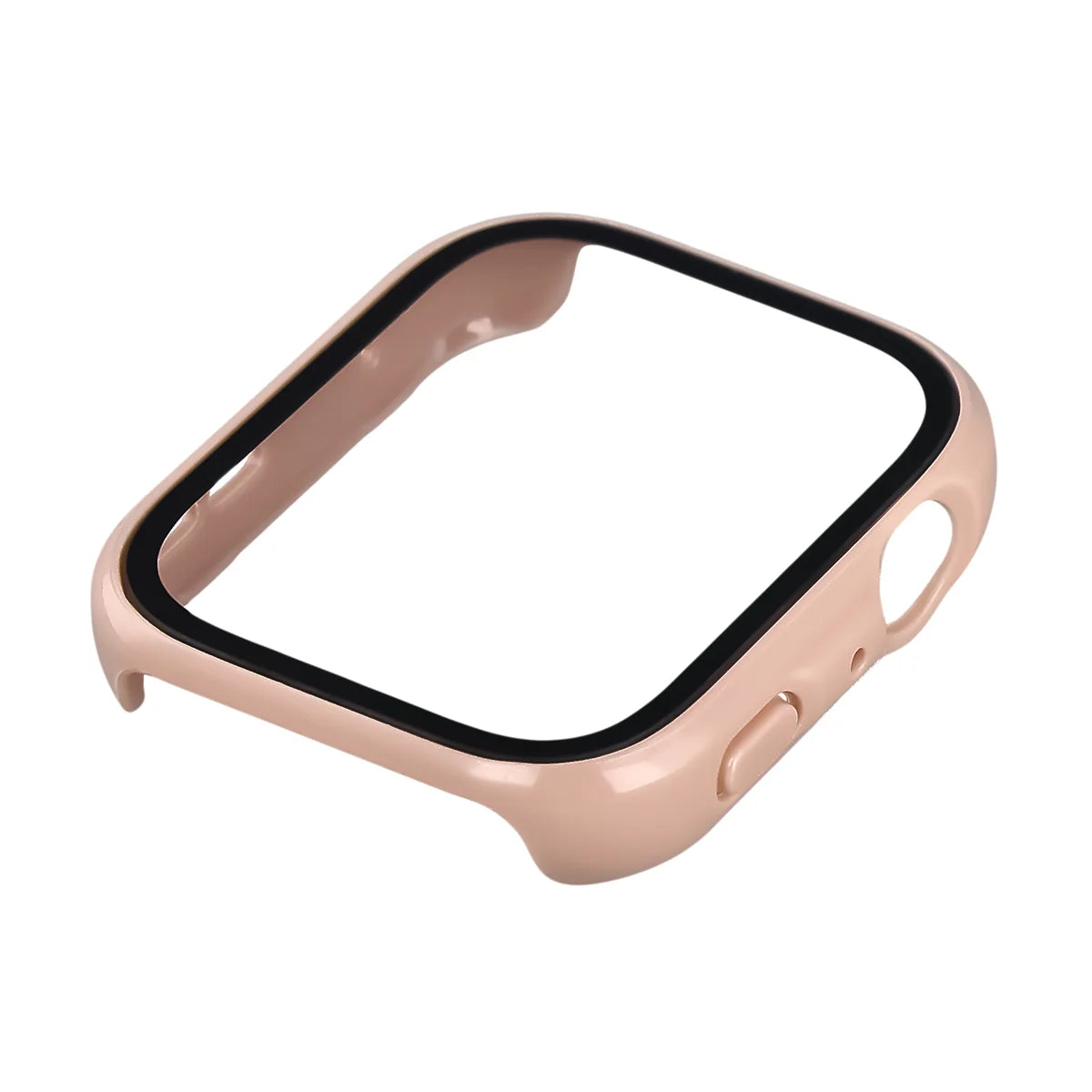 Schutzhülle mit Glas für Huawei Watch Fit 5, Bizon Case Watch Adamo, Rosa
