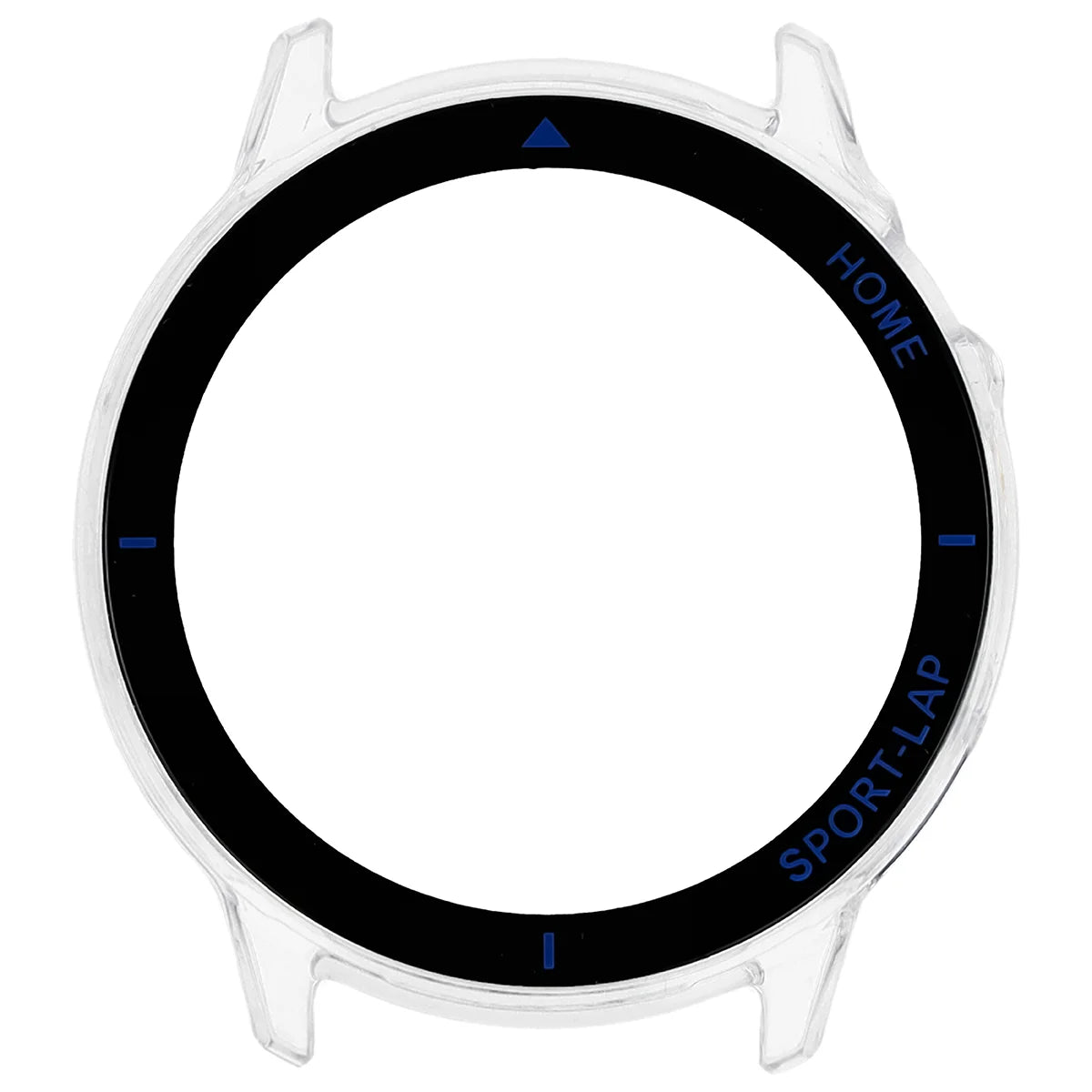 Schutzhülle mit Glas für Huawei Watch GT Runner 2, Bizon Case Watch Adamo, Transparent-Blau