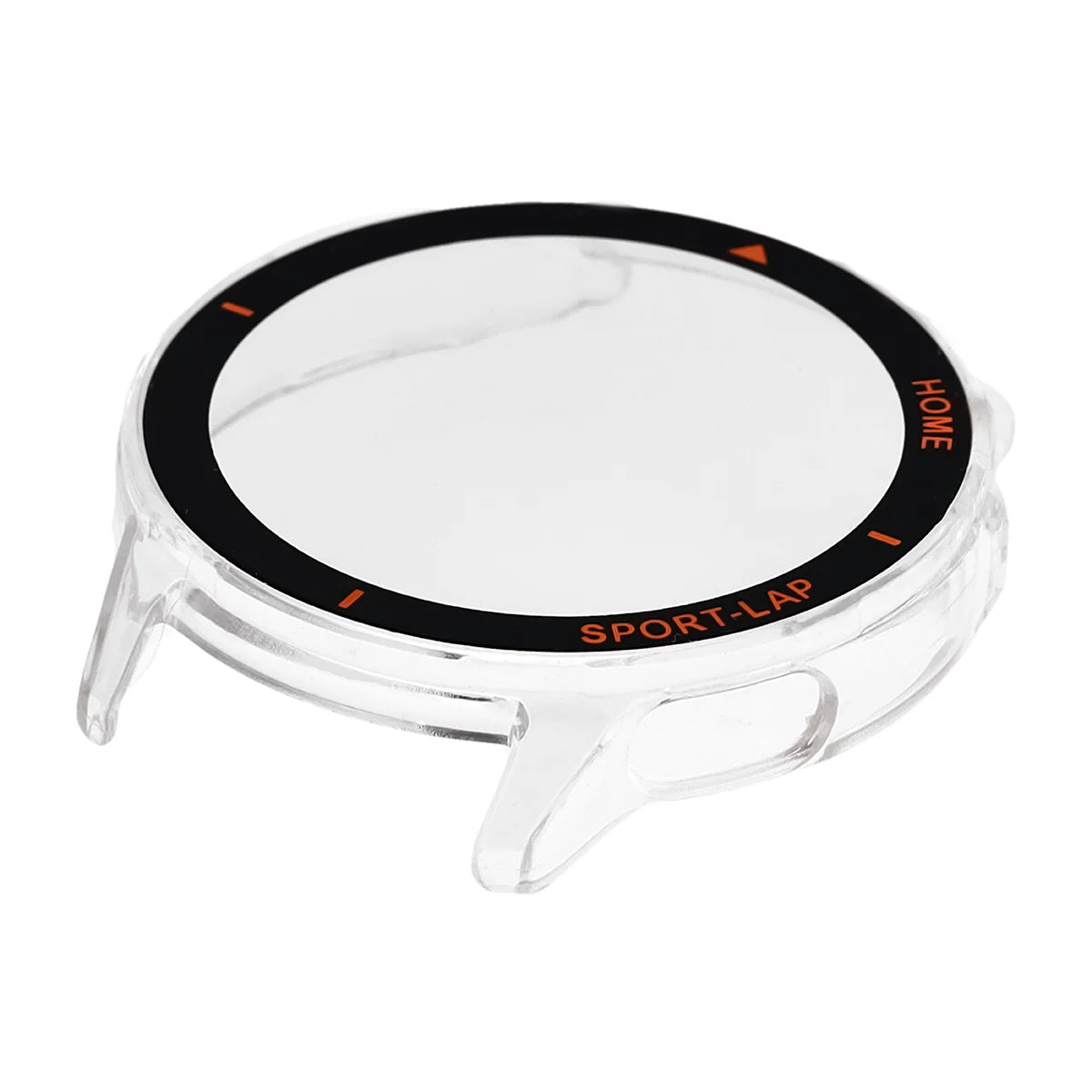 Schutzhülle mit Glas für Huawei Watch GT Runner 2, Bizon Case Watch Adamo, Transparent-Orange