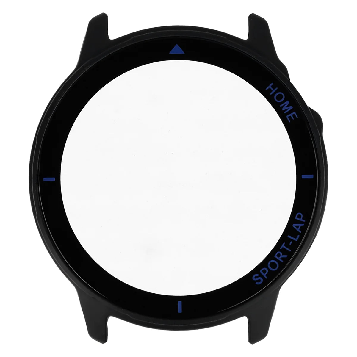 Schutzhülle mit Glas für Huawei Watch GT Runner 2, Bizon Case Watch Adamo, mattes Schwarz-Blau