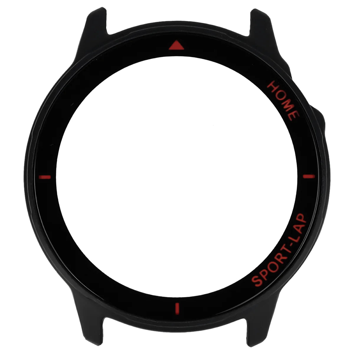 Schutzhülle mit Glas für Huawei Watch GT Runner 2, Bizon Case Watch Adamo, mattes Schwarz-Rot