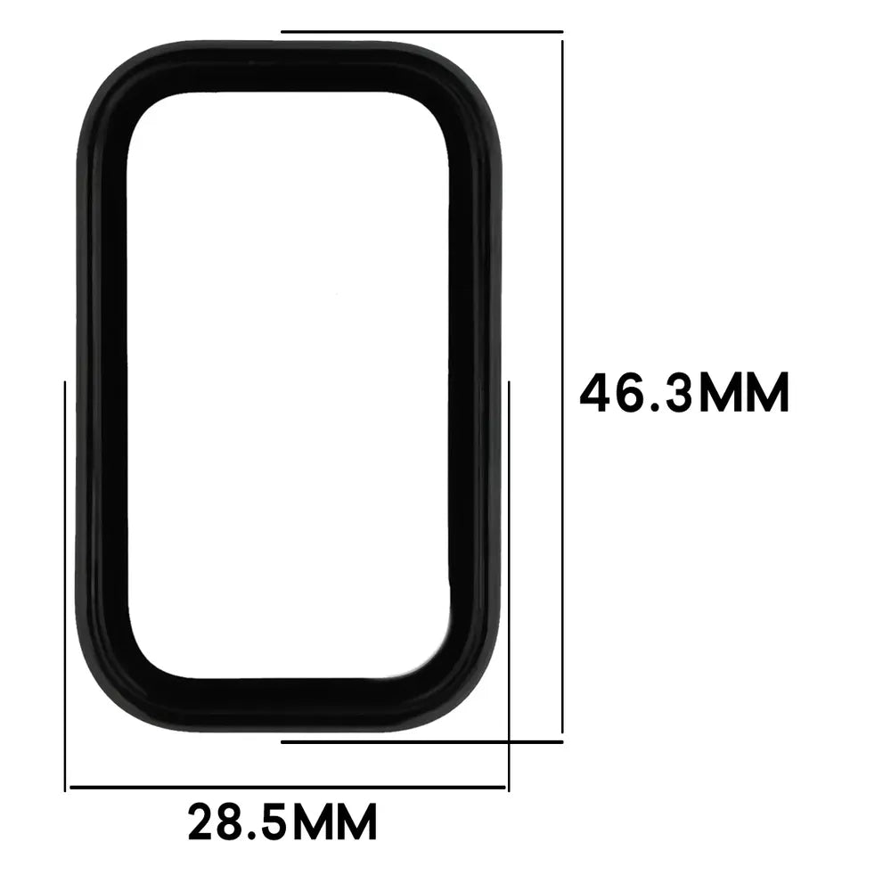 Schutzhülle mit Glas für Xiaomi Smart Band 11 Active, Bizon Case Watch Adamo, Schwarz (2/8)
