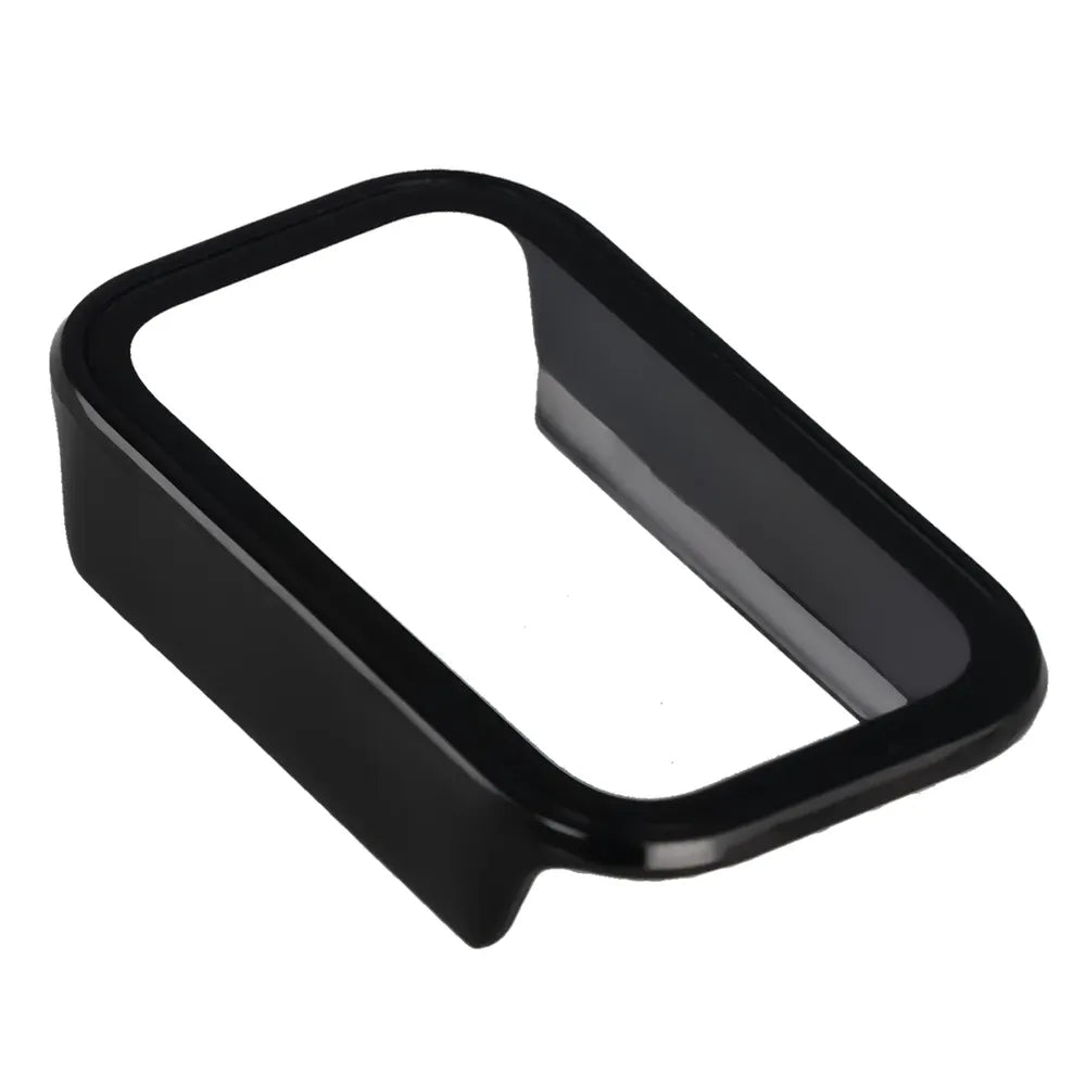 Schutzhülle mit Glas für Xiaomi Smart Band 11 Active, Bizon Case Watch Adamo, Schwarz (7/8)