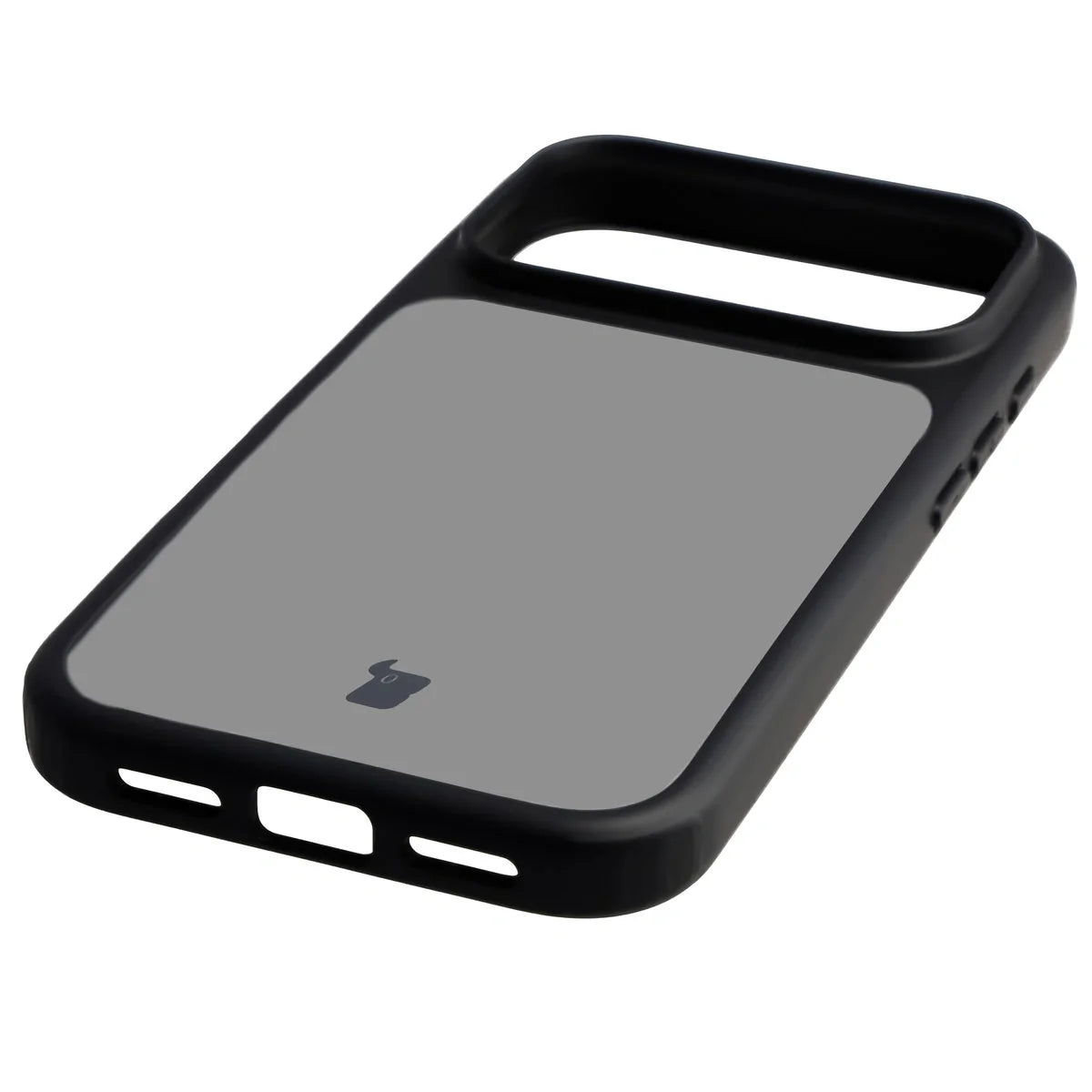 Handyhülle für iPhone 17 Pro, Bizon Case Angelo, Getönte mit schwarzem Rahmen