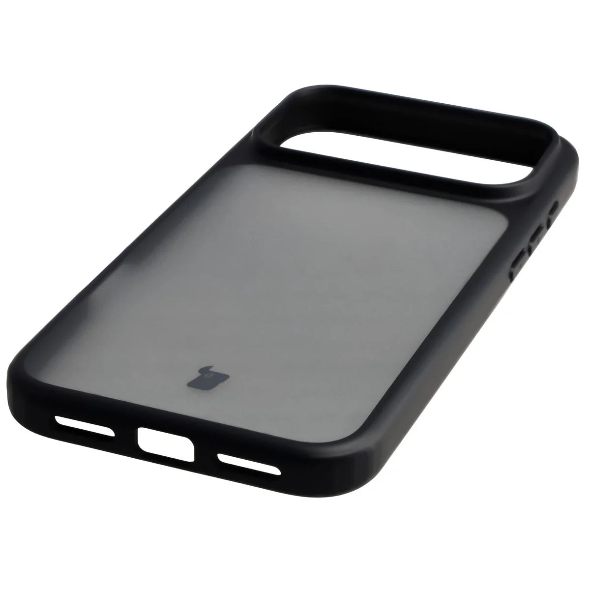 Handyhülle für iPhone 17 Pro Max, Bizon Case Angelo, Getönte mit schwarzem Rahmen