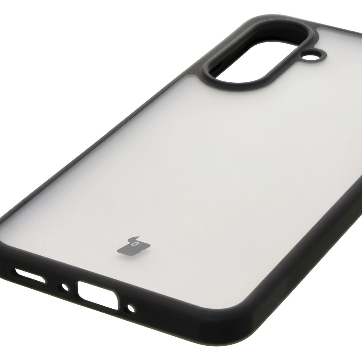 Handyhülle für Galaxy A36 5G, Bizon Case Angelo, Durchscheinend mit schwarzem Rahmen